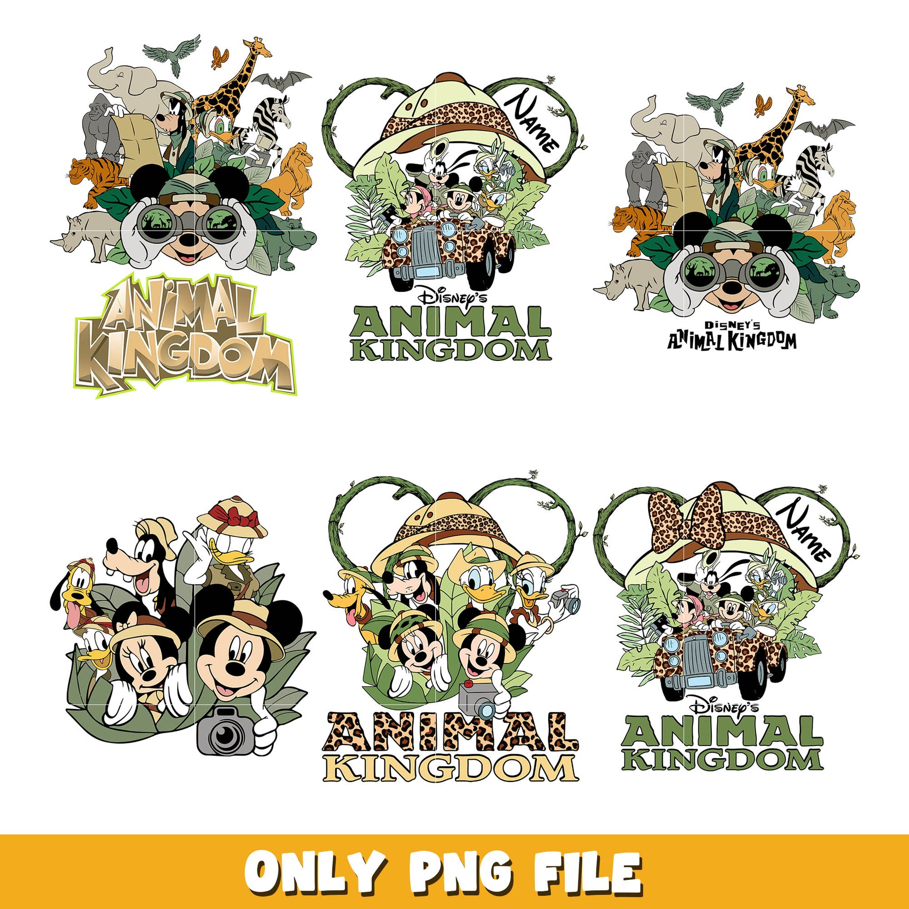 Disney mickey friends animal kingdom png bundle, Disney animal kingdom png, Disney png