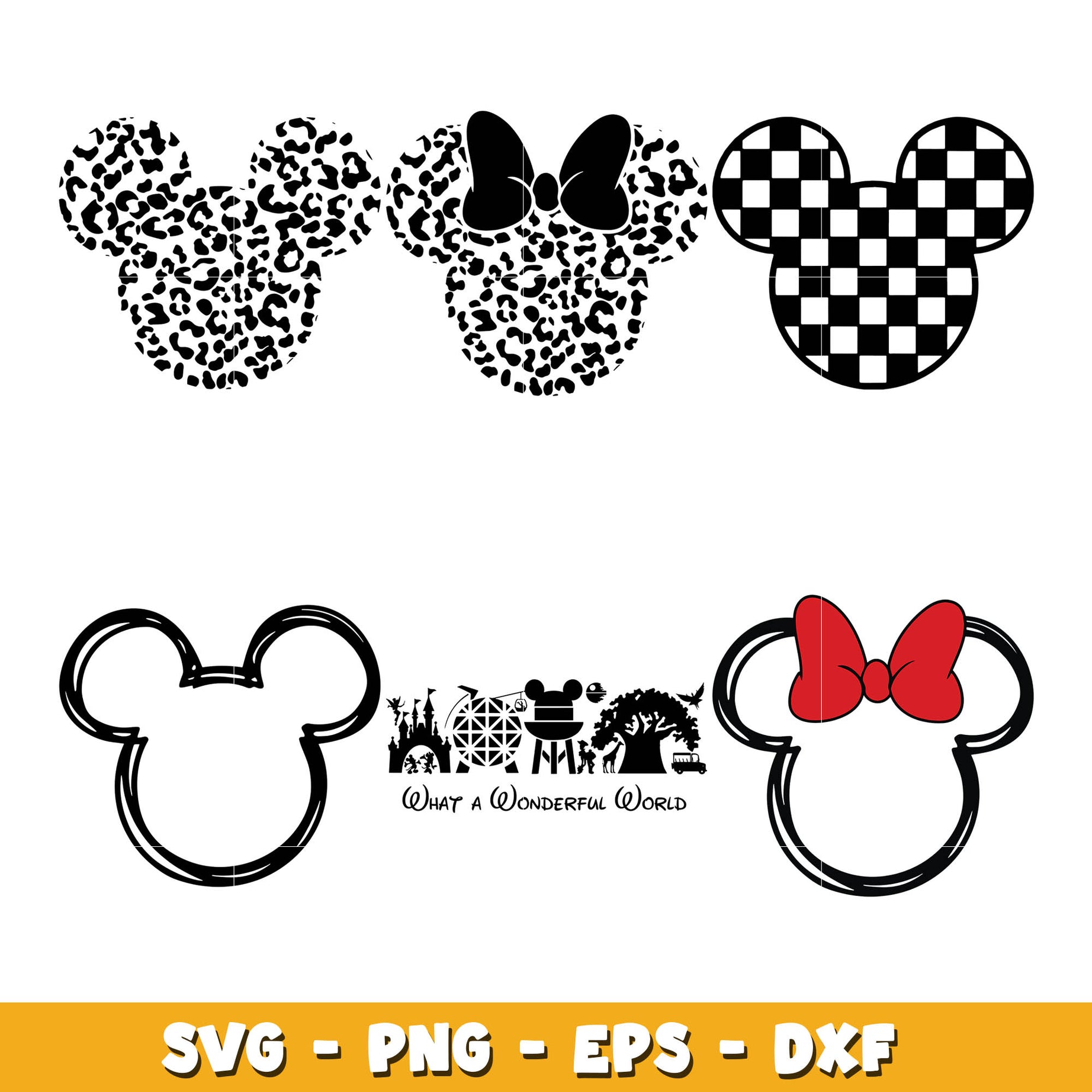 Disney mickey mouse head svg bundle, Disney mickey svg, Disney svg