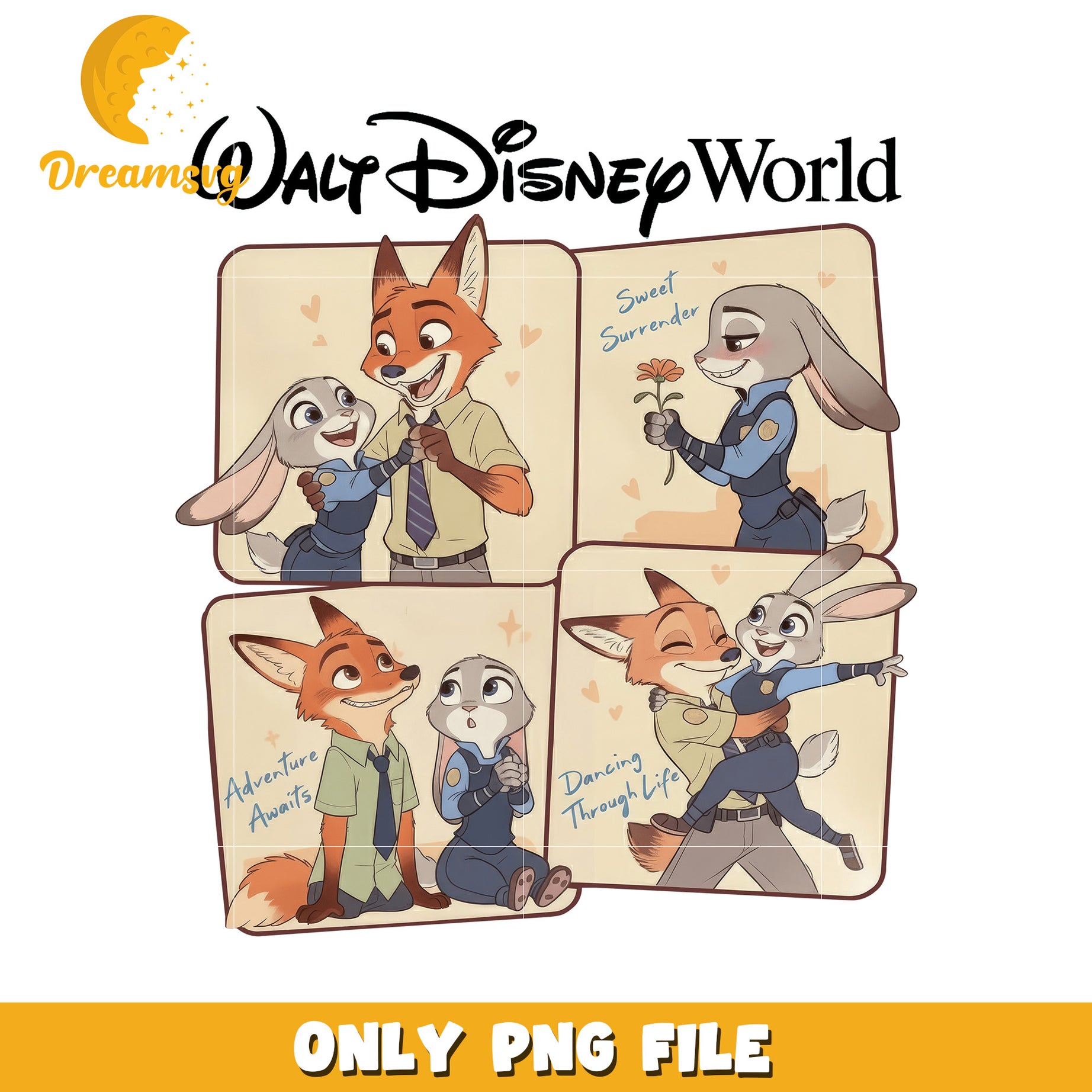 Disney nick and judy png, disney couple png, zootopia movie png