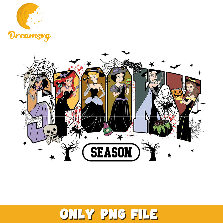 Disney princesses spooky season png, halloween kills​​​ png, halloween decorations​​ png