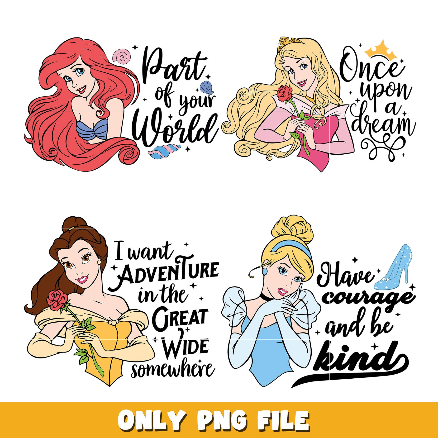 Disneyland princess png bundle, Disney princess png, Disney png