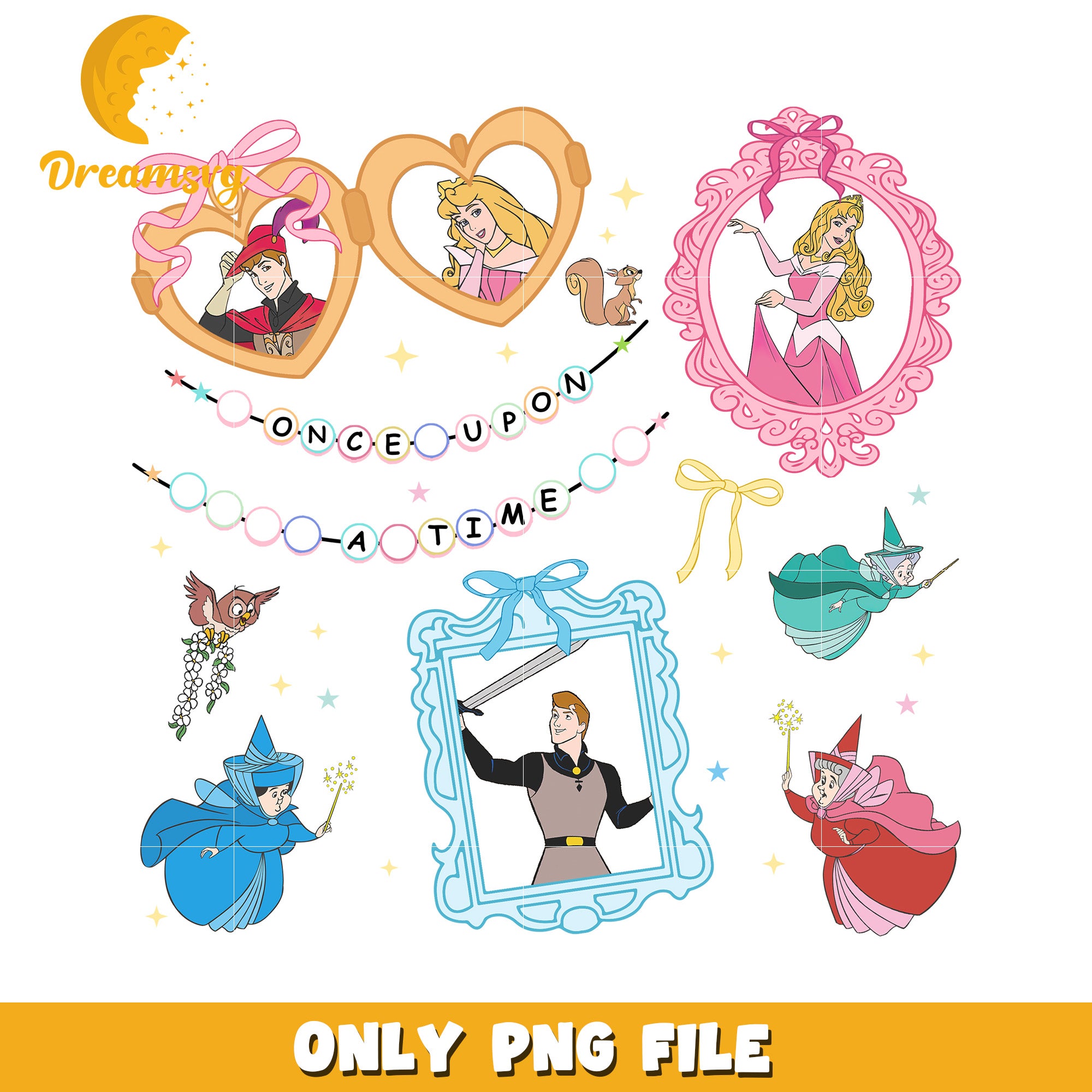 Disney sleeping beauty characters design png, aurora pincess png, disney movie png