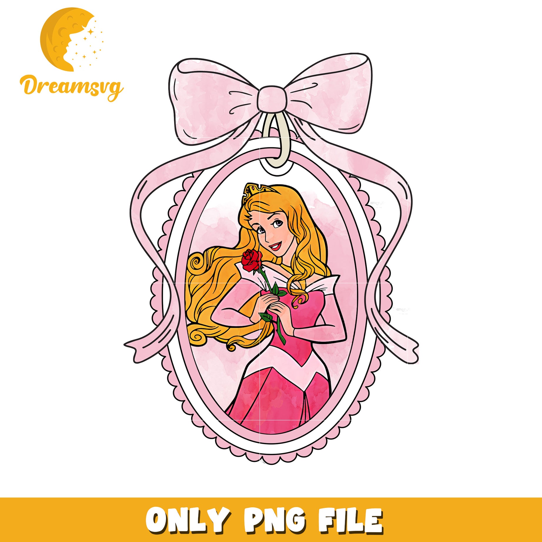 Disney sleeping beauty movie picture frame design png, pincess png, disney movie png