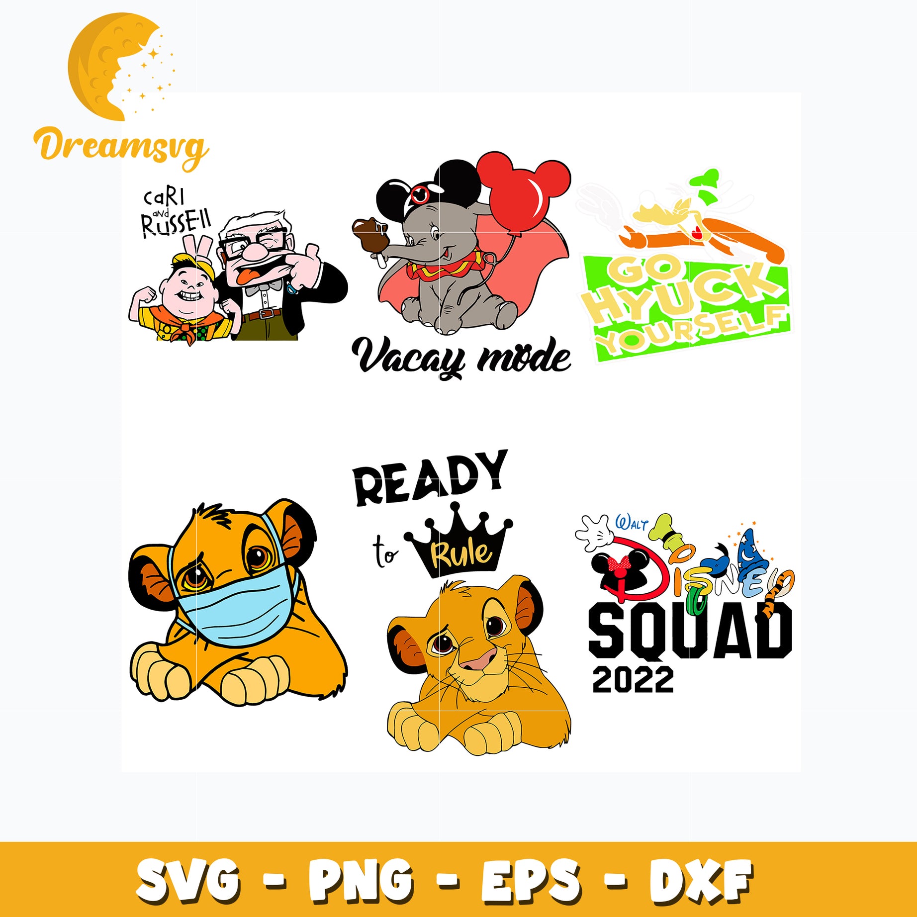 The Lion King Stickers and friends bundle svg, Disney svg, Digital download 