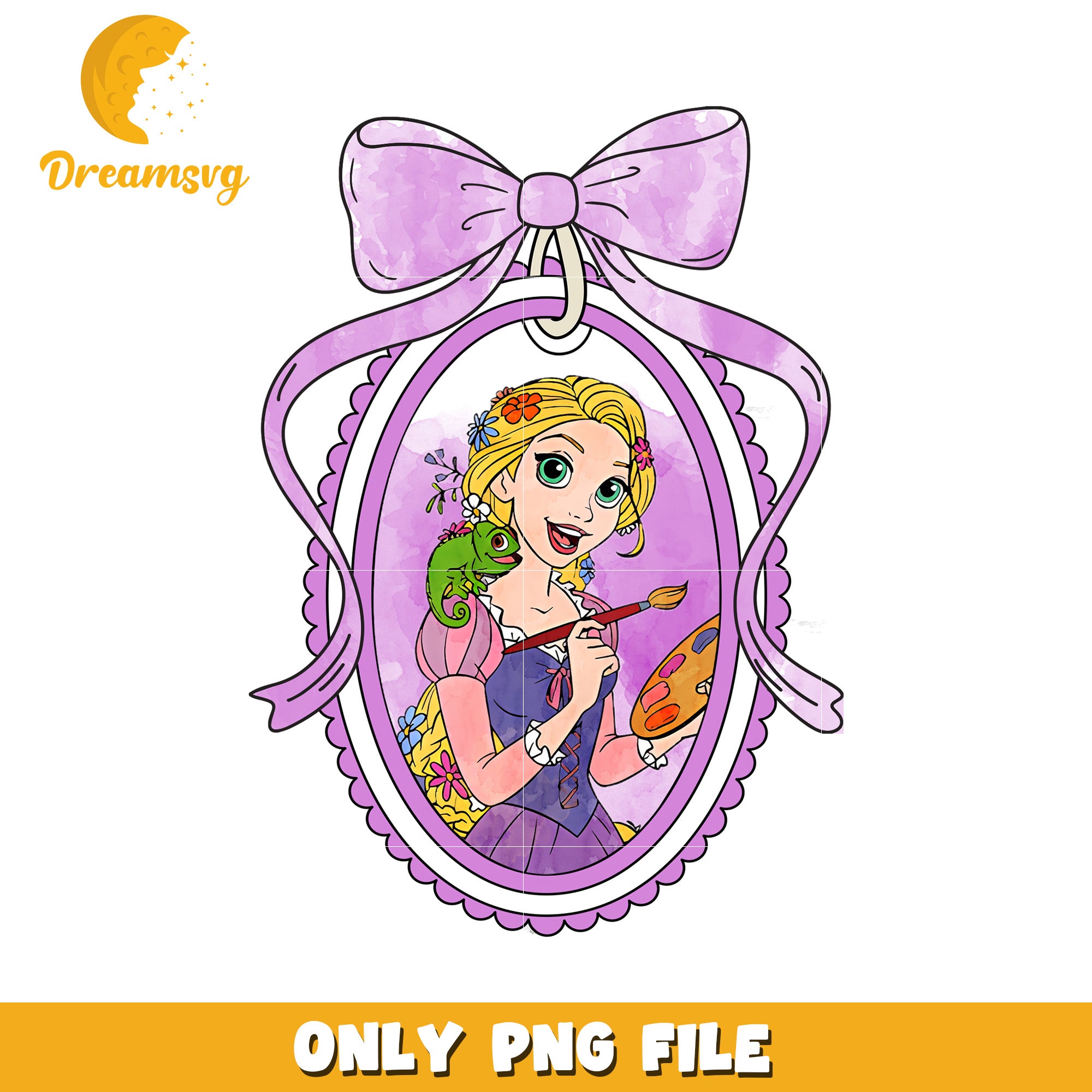 Disney tangled prncess movie picture frame design png, pincess png, disney movie png