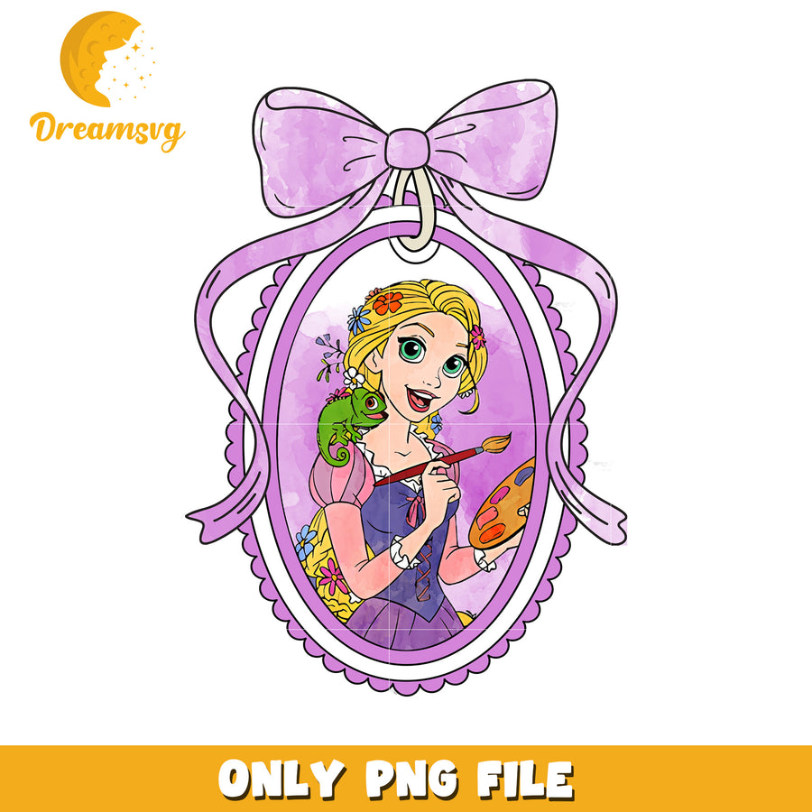 Disney tangled prncess movie picture frame design png, pincess png, disney movie png