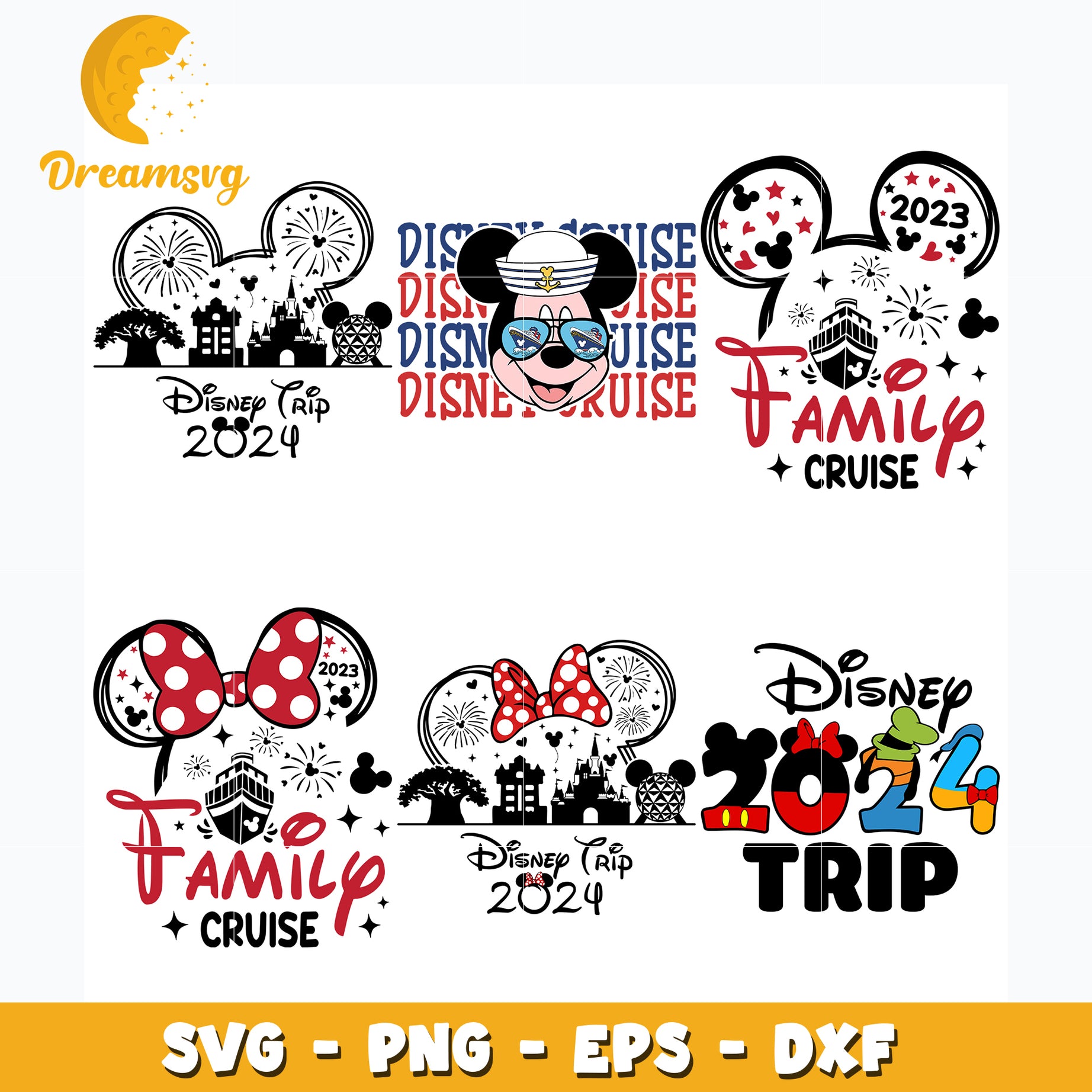 Disney Family Trip 2024 bundle svg, Disney svg, Digital download  