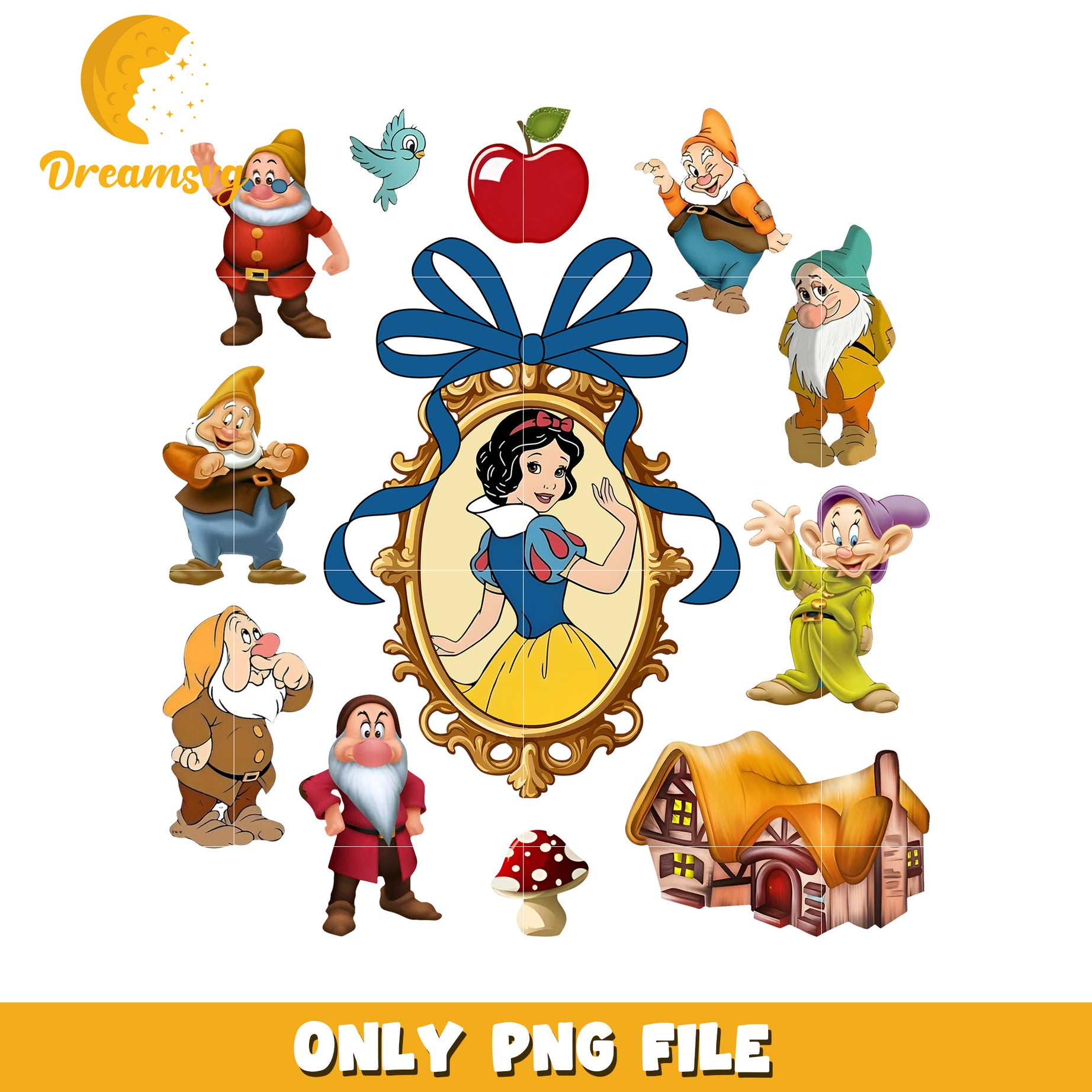 Disney white snow characters design png, white snow pincess png, disney movie png