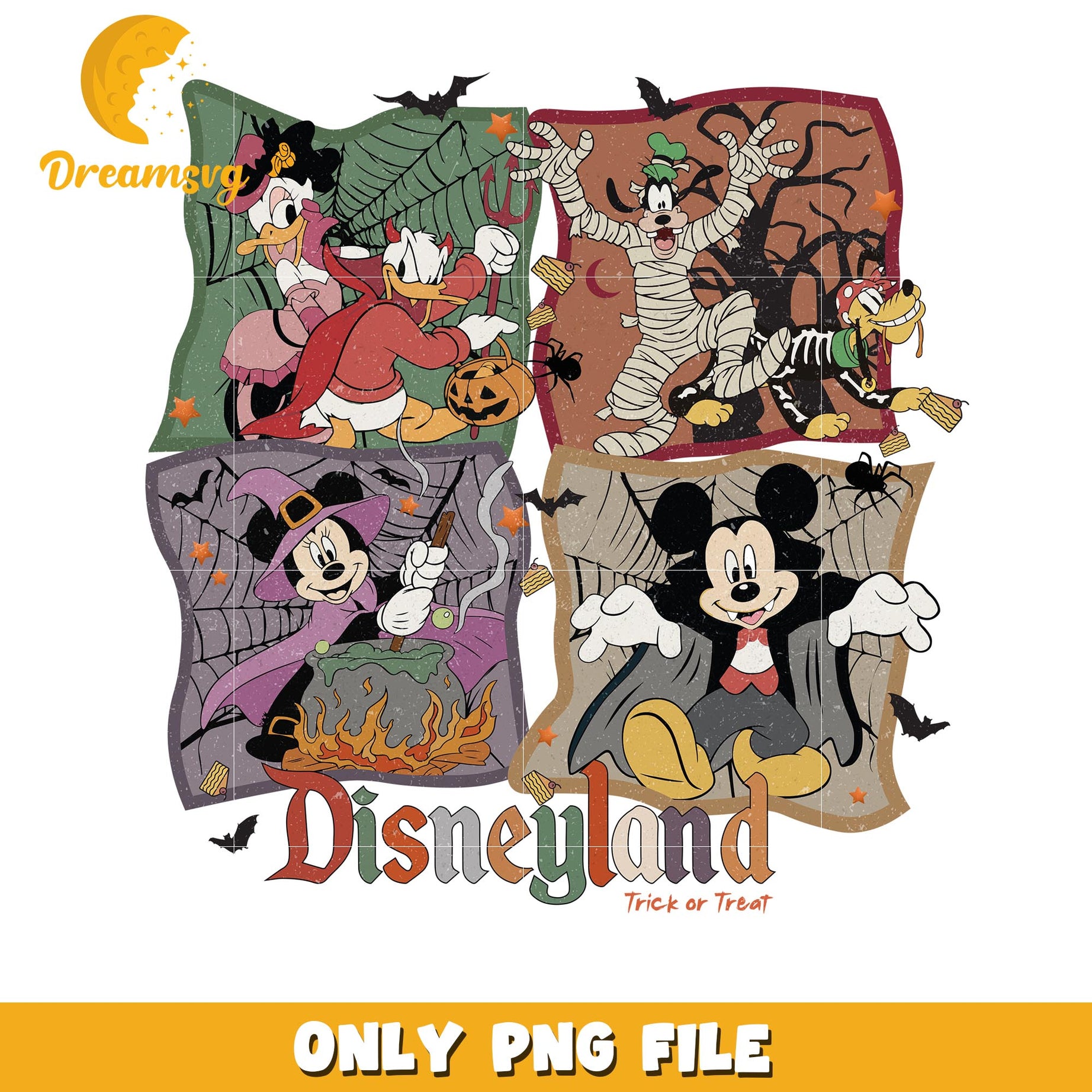 Disneyworld friends trick or treat, Disney cartoon halloween friends png