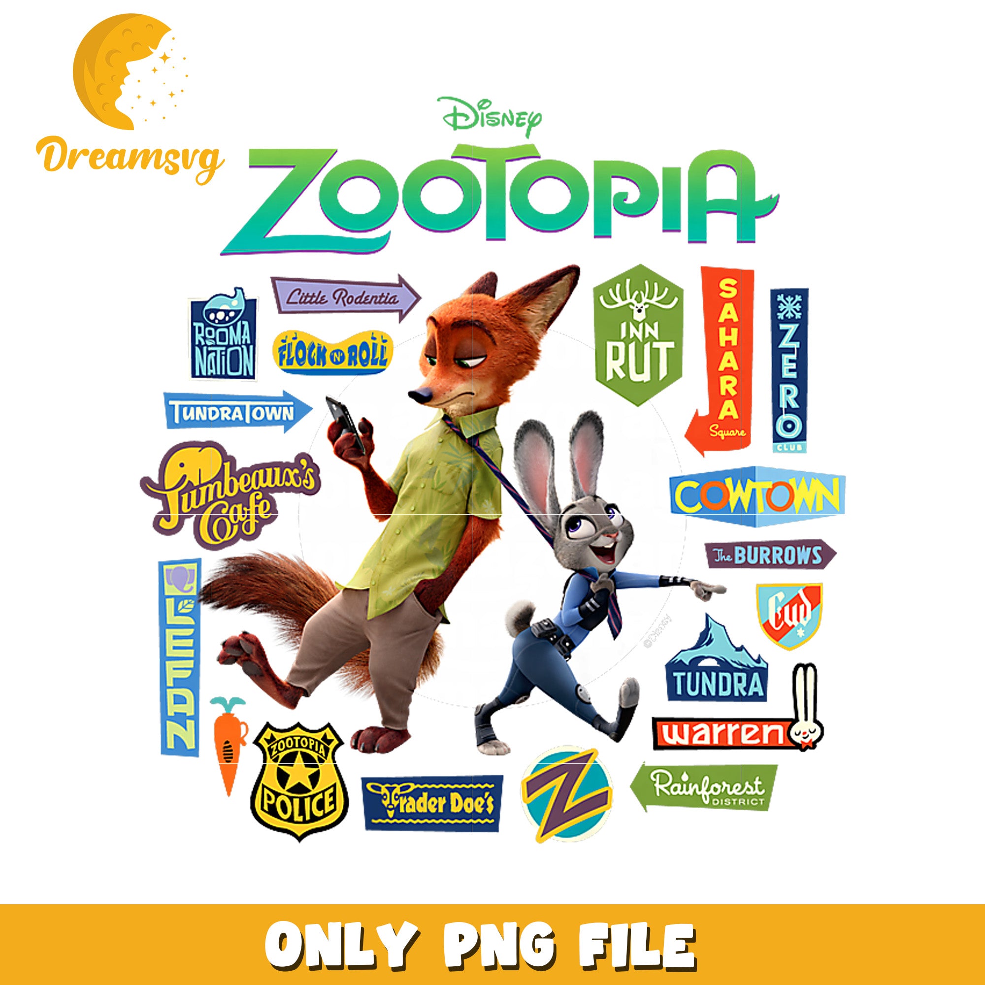 Disney zootopia png, disneyland​ png, nick zootopia png
