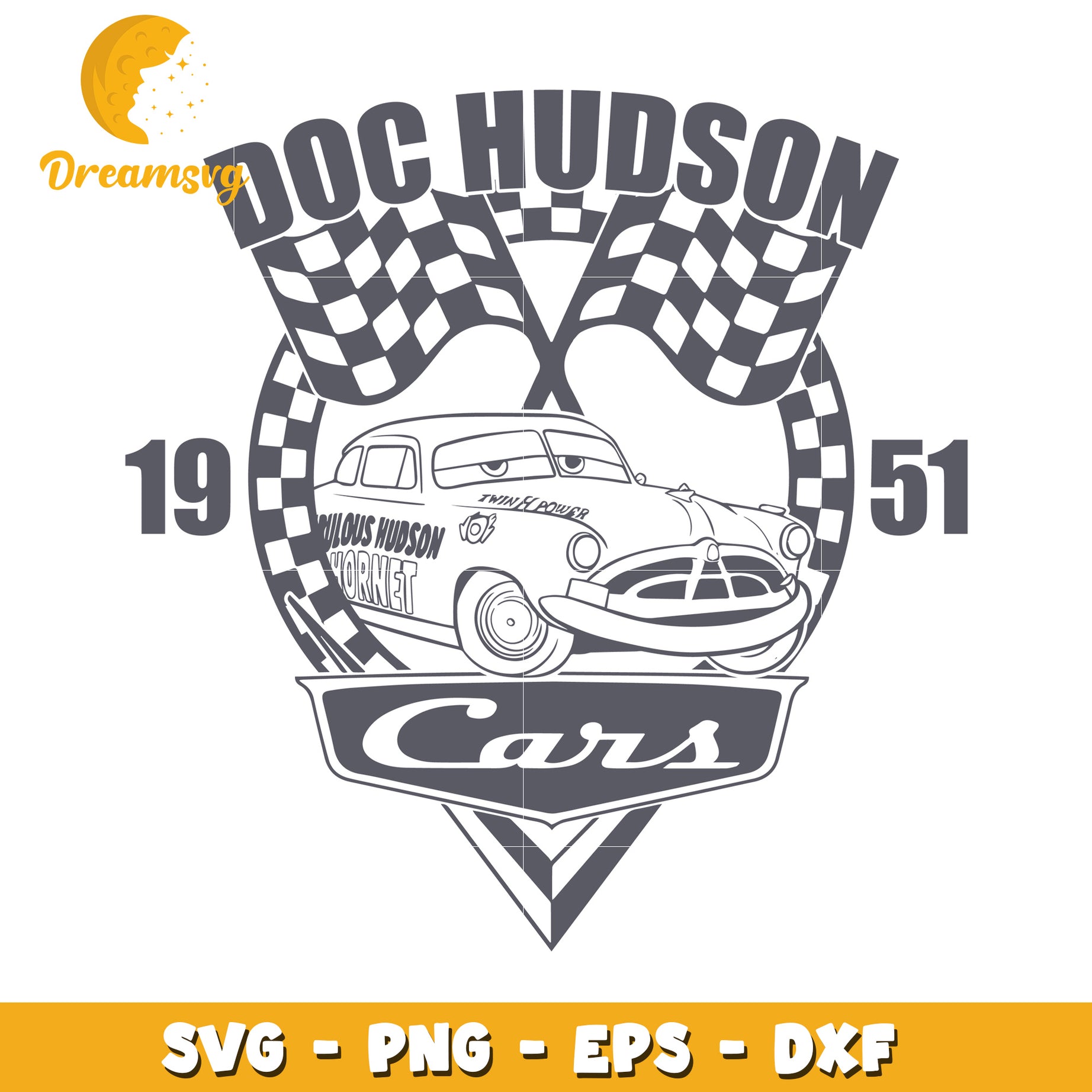 Doc Hudson Cars SVG PNG EPS DXF