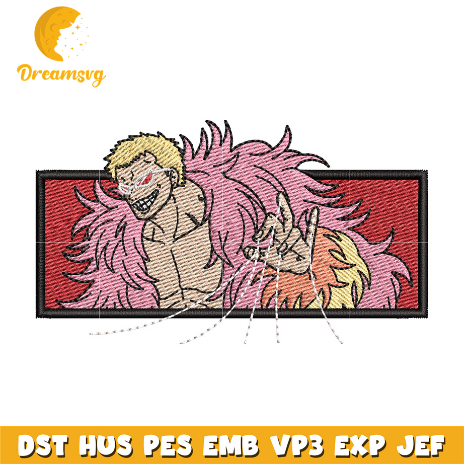 Doffy frame embroidery design
