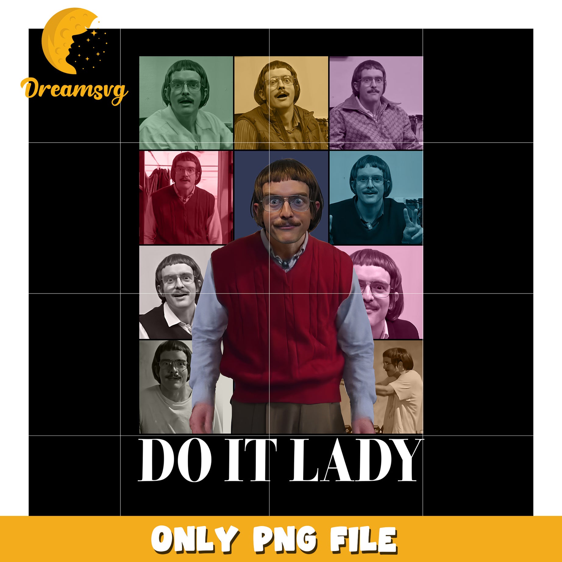 Do it lady png, funny quotes png, funny memes png