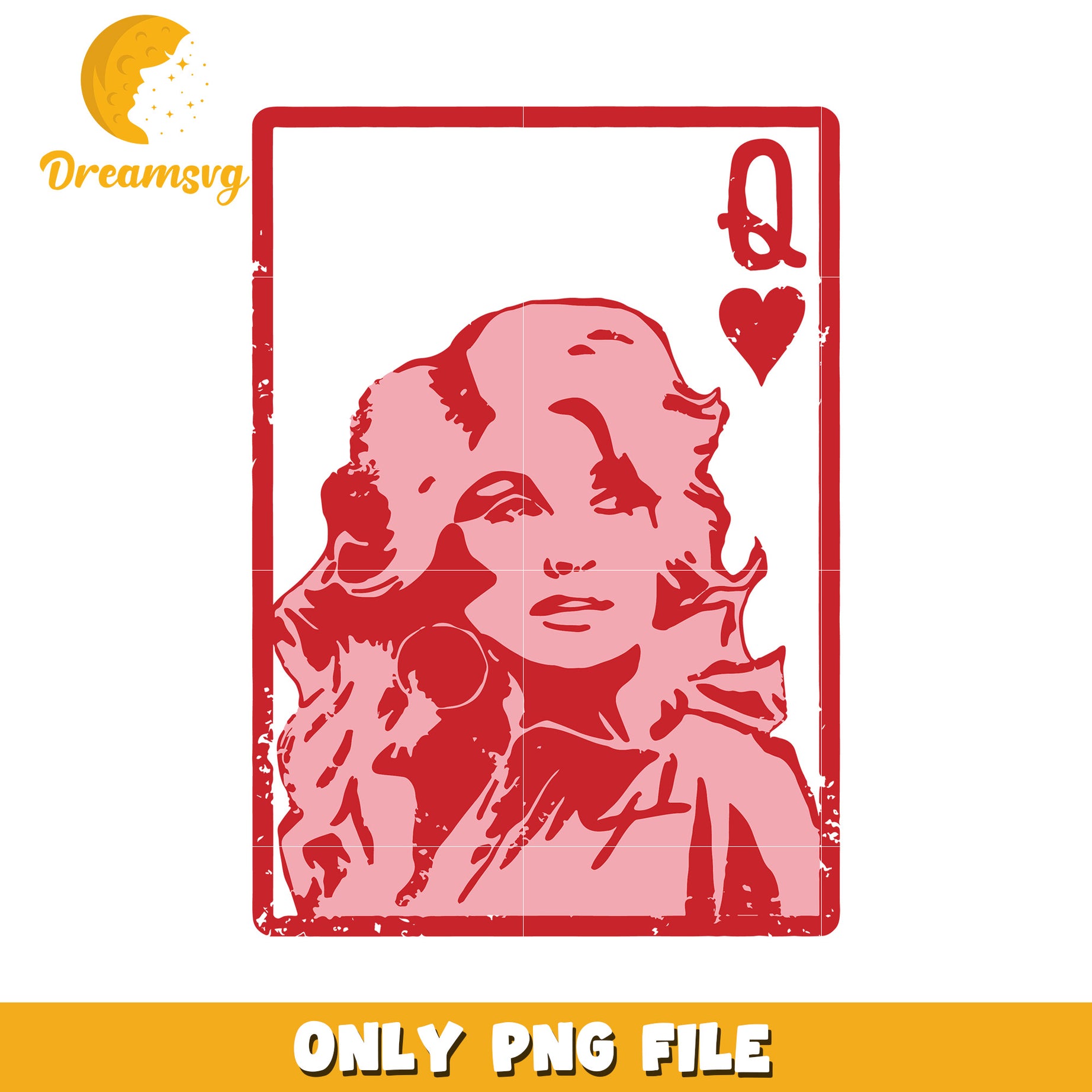 Dolly Parton Queen of Hearts PNG