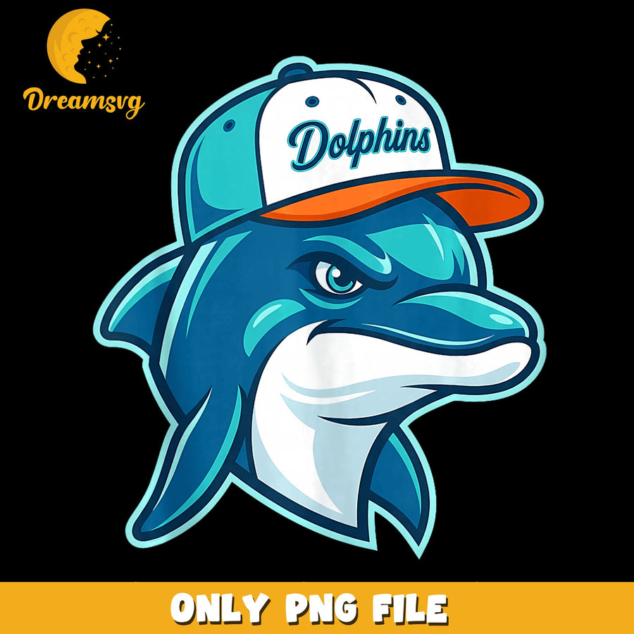 Dolphin Design PNG, Sports Team Theme, Fun Art PNG