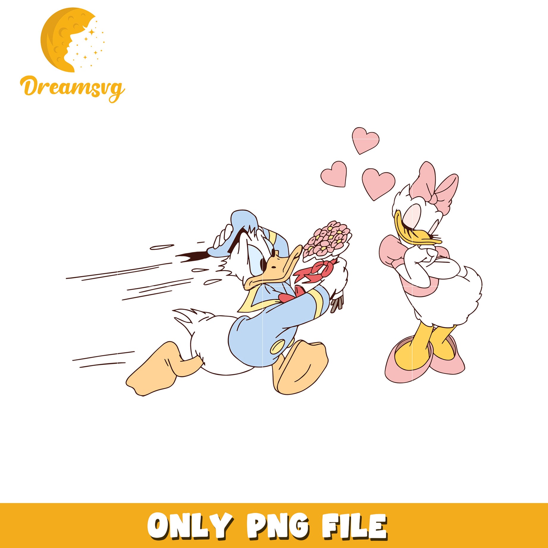 Donald Daisy PNG Valentine