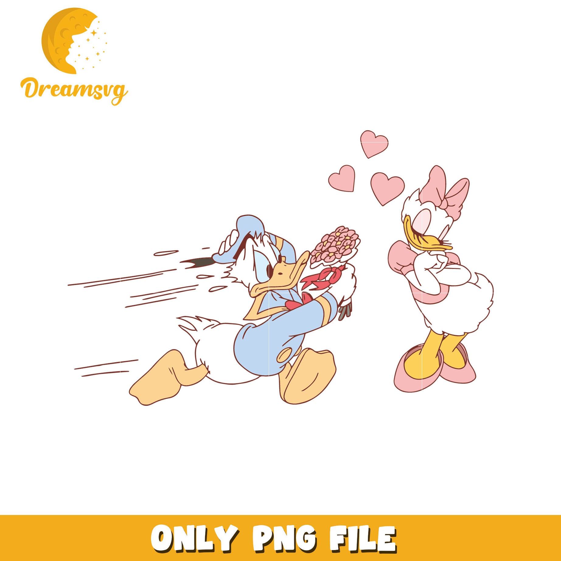 Donald Daisy PNG Valentines Day