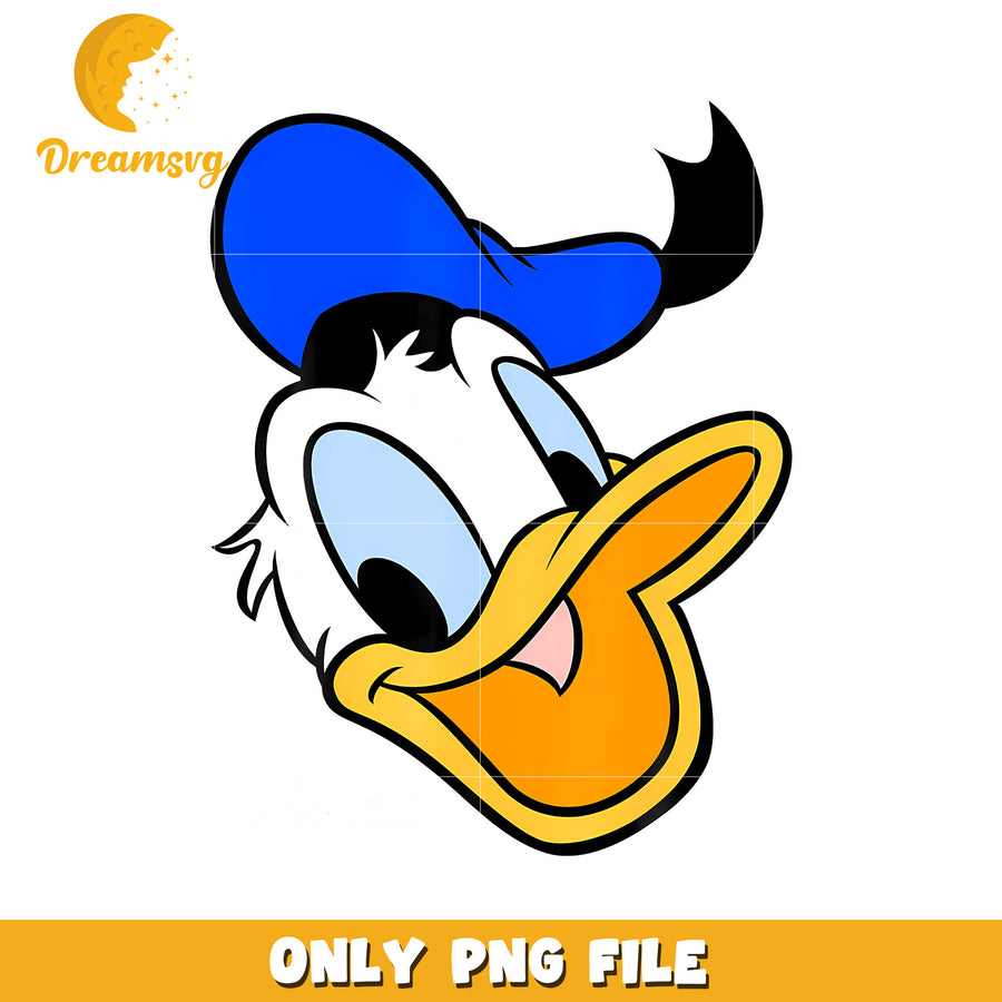 Donald Duck Big Face png, christmas png, happy christmas png