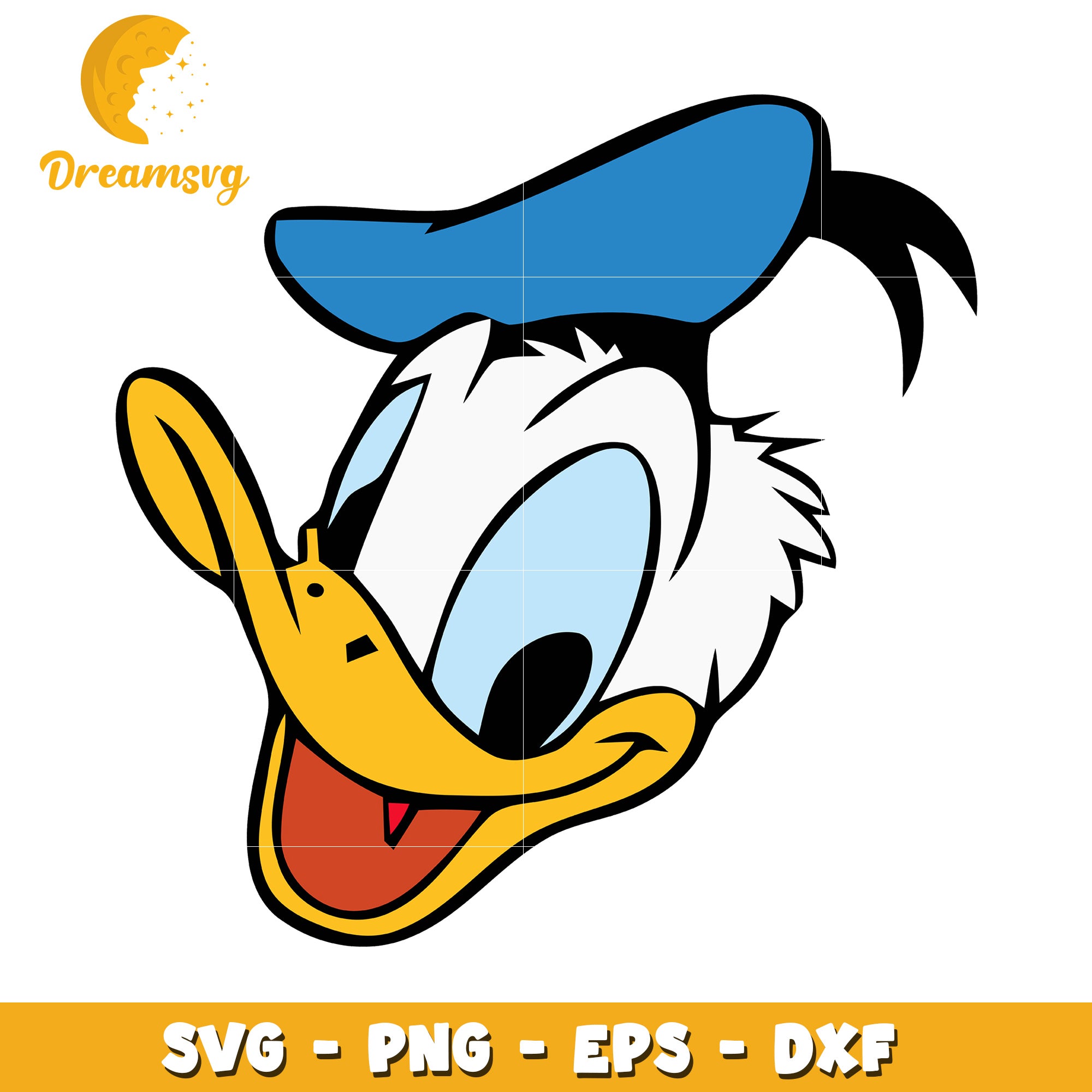 Donald Duck Cartoon SVG Clipart for DIY Projects and Crafts
