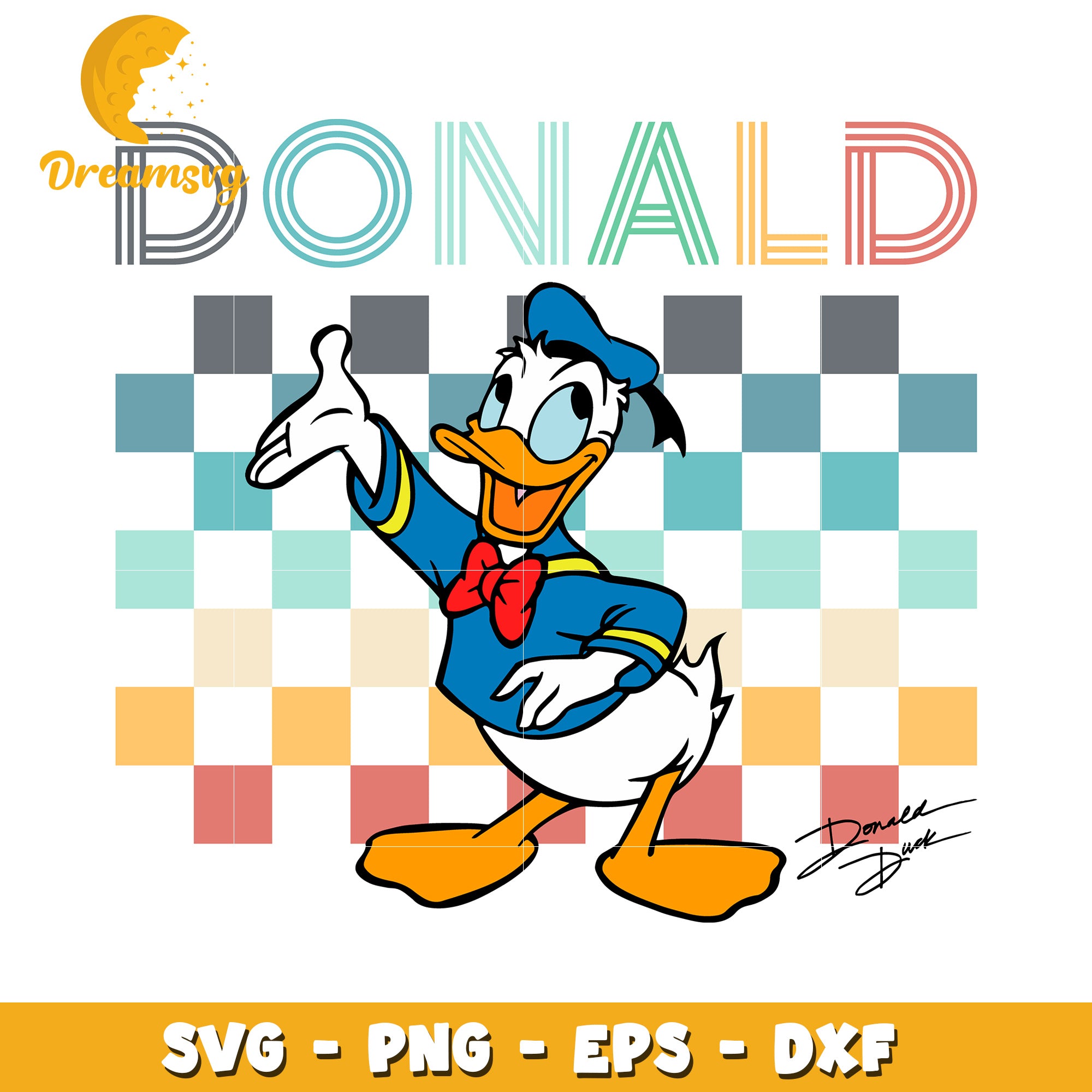 Donald Duck SVG File for Crafting and Design Projects Online