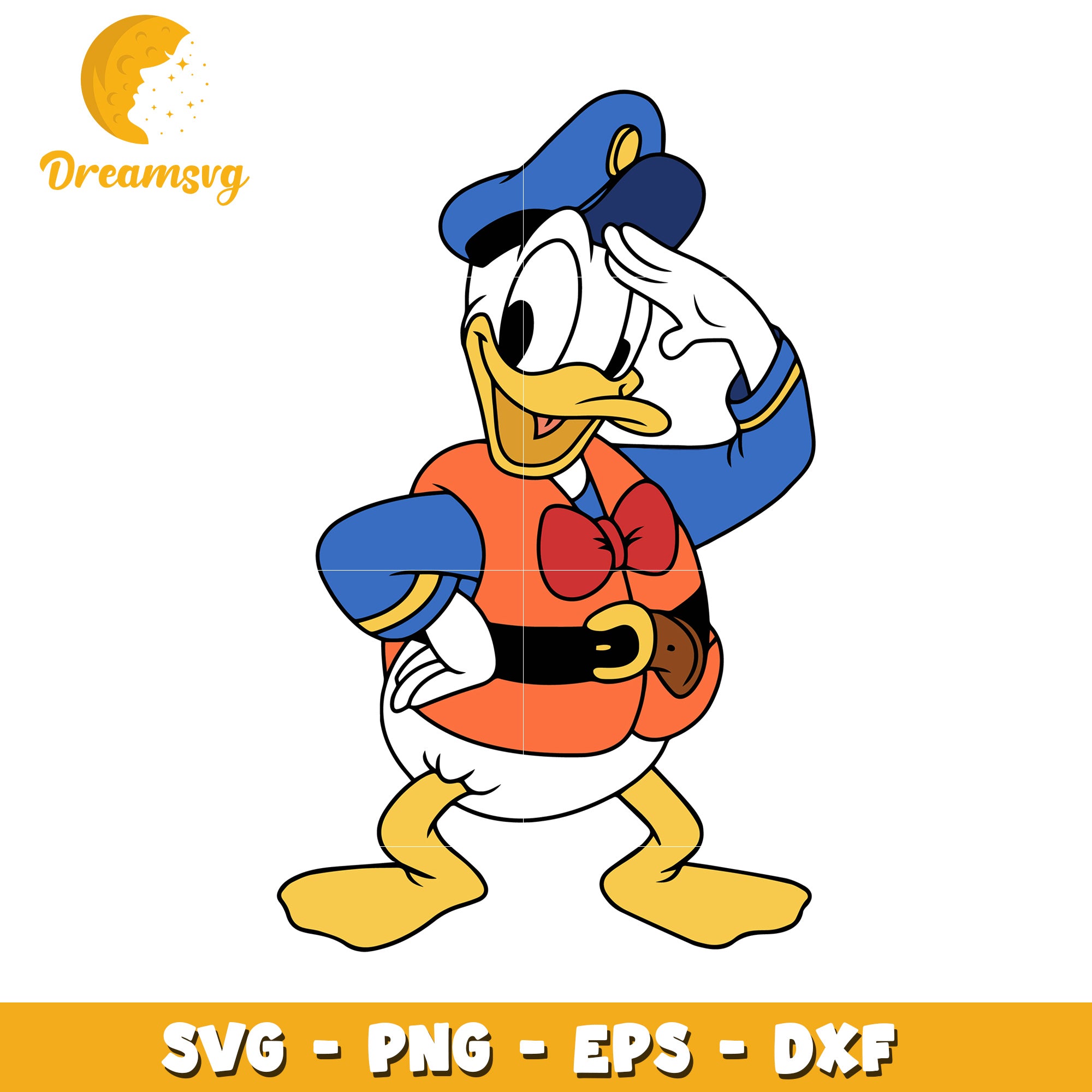 Donald Duck SVG PNG EPS DXF