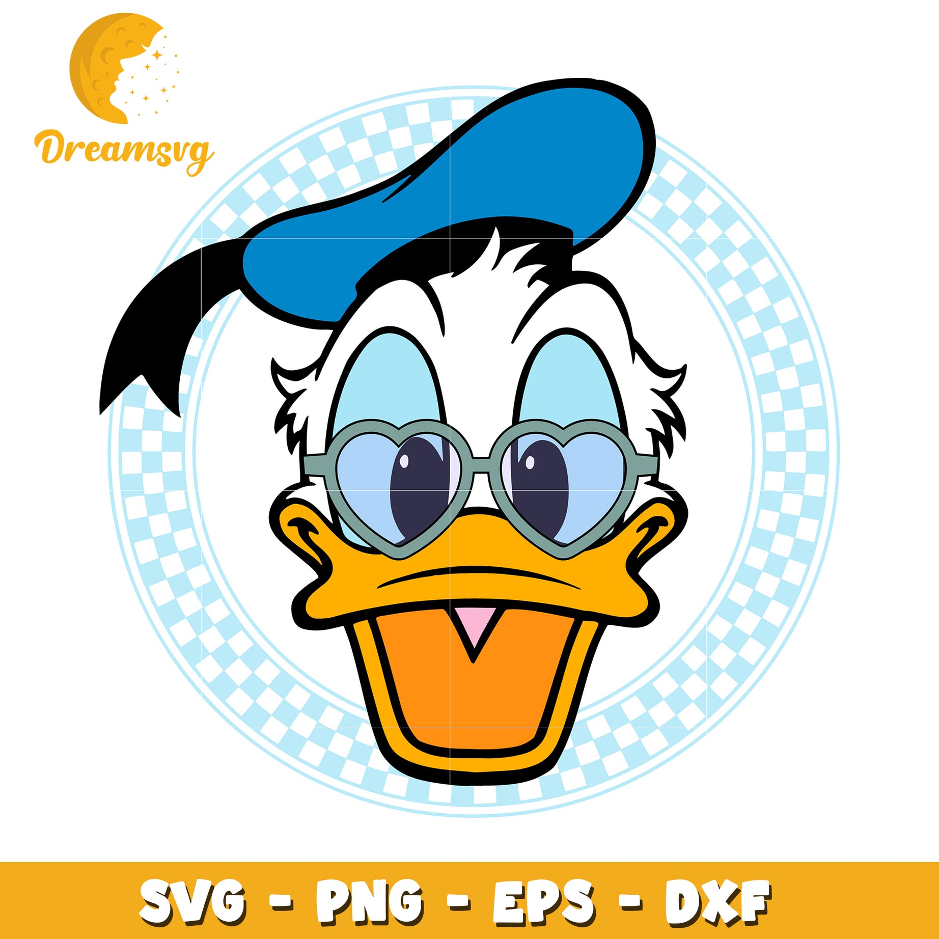 Donald Duck SVG PNG EPS DXF Cut File