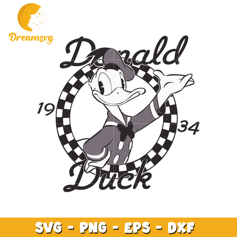 Donald black and white svg, disney svg, mickey mouse characters svg