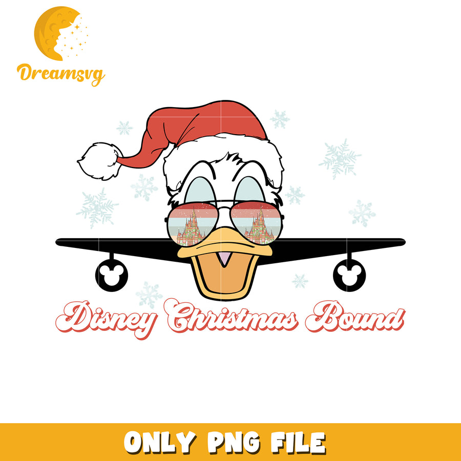 Donald chirstmas png, disney cozy png, holiday glow png