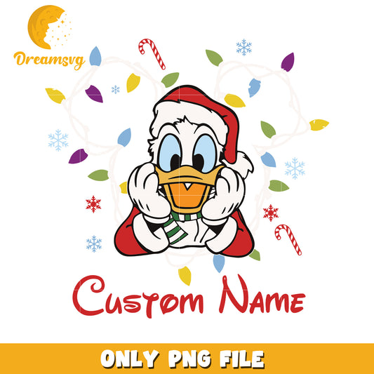Donald christmas png, spirit christmas png, disney characters png