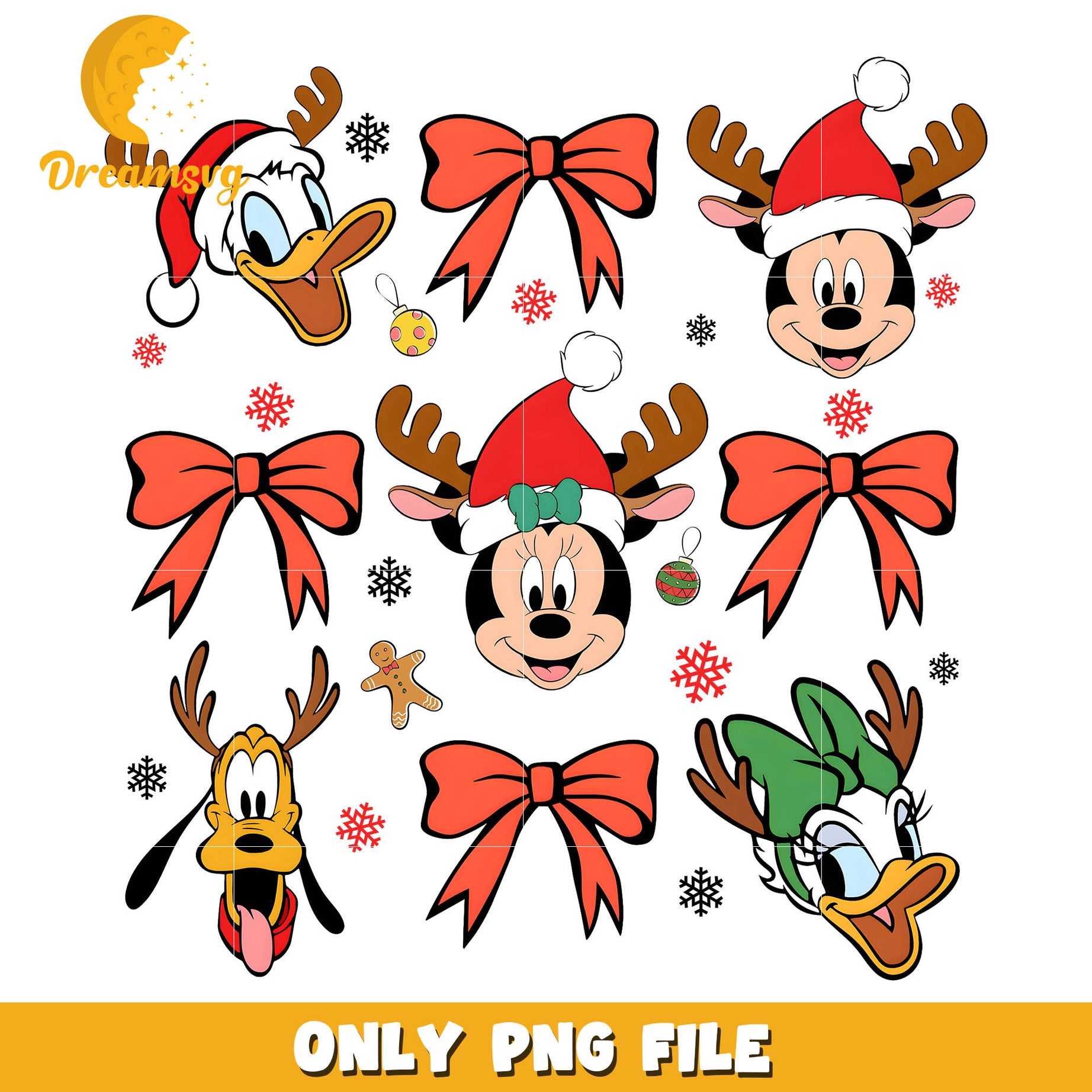 Donald duck bow christmas disney png, donald duck disney world​ png
