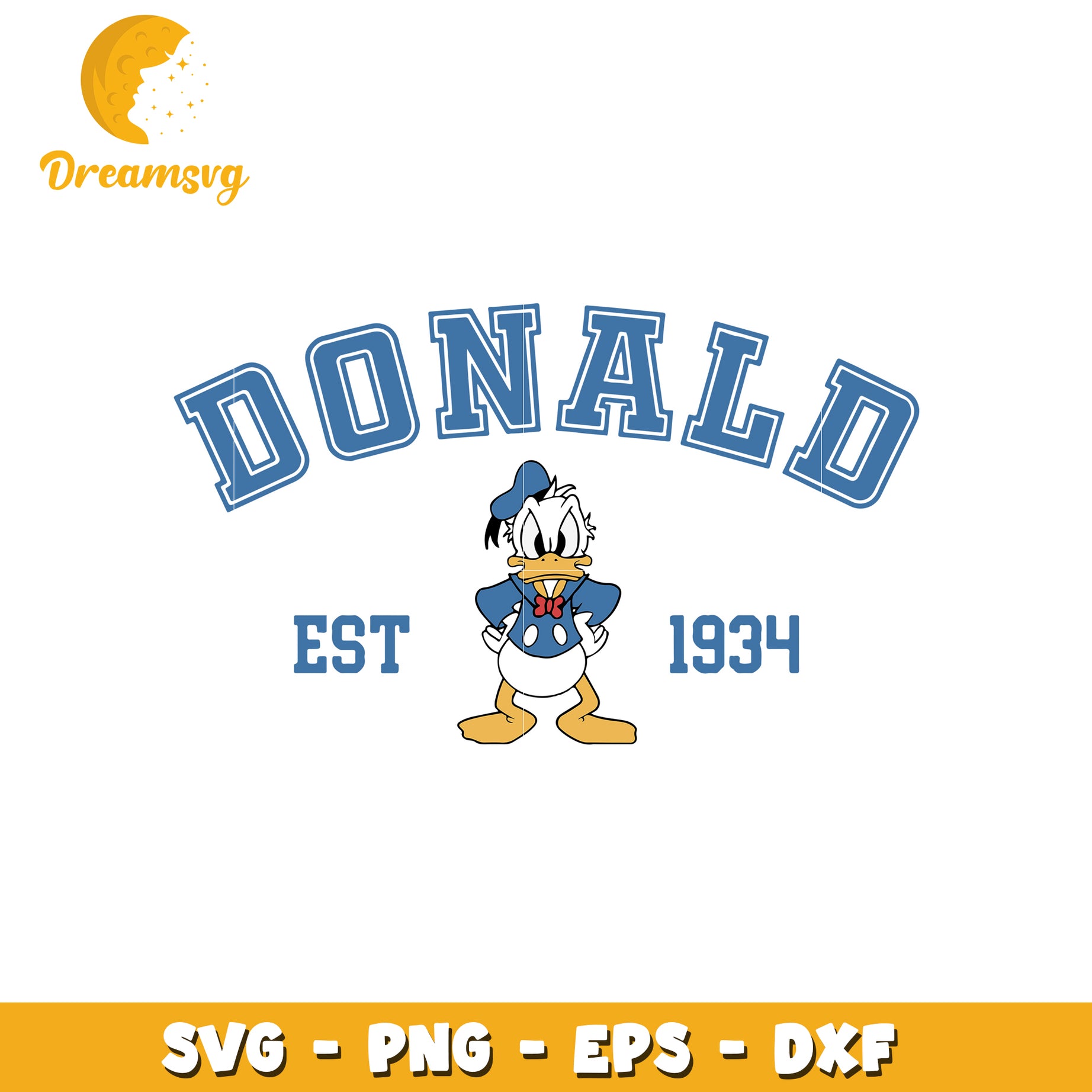 Donald duck design svg, disney cartoons svg, disneyland svg