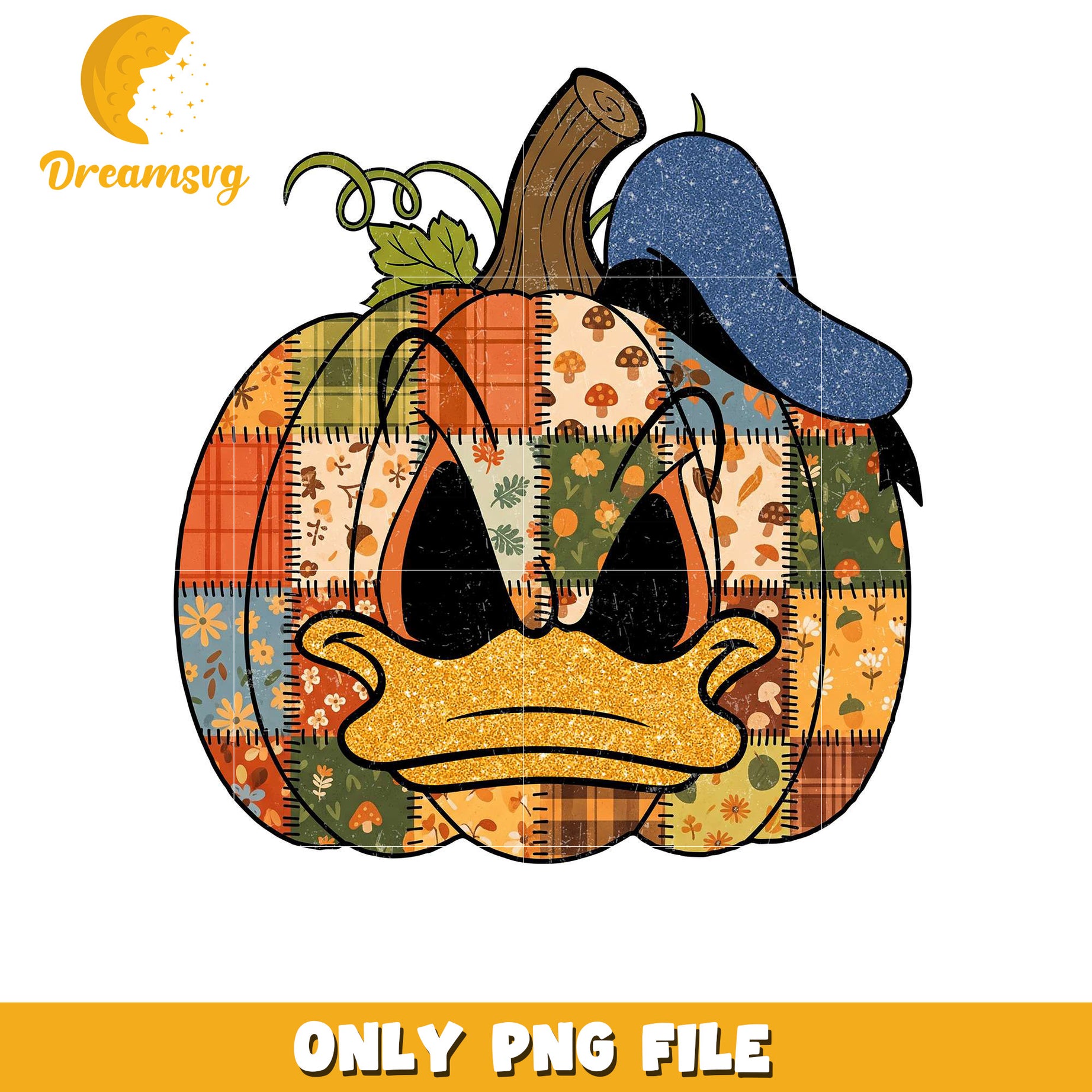 Donald pumpkin png, halloween era​​ png, halloween candy png