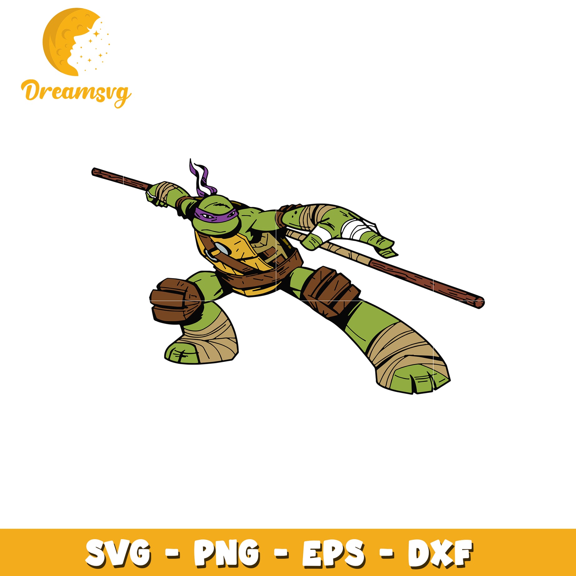 Donatello TMNT SVG PNG EPS DXF Cut File