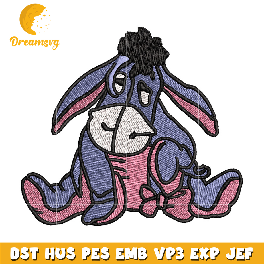 Eeyore embroidery design