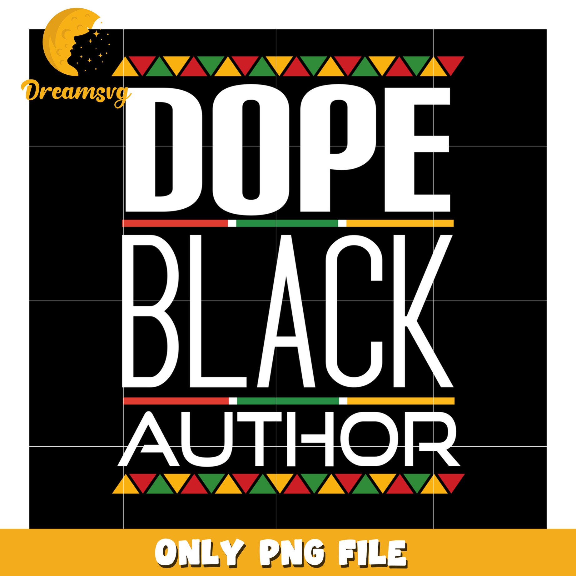 Dope Black Author PNG Graphic