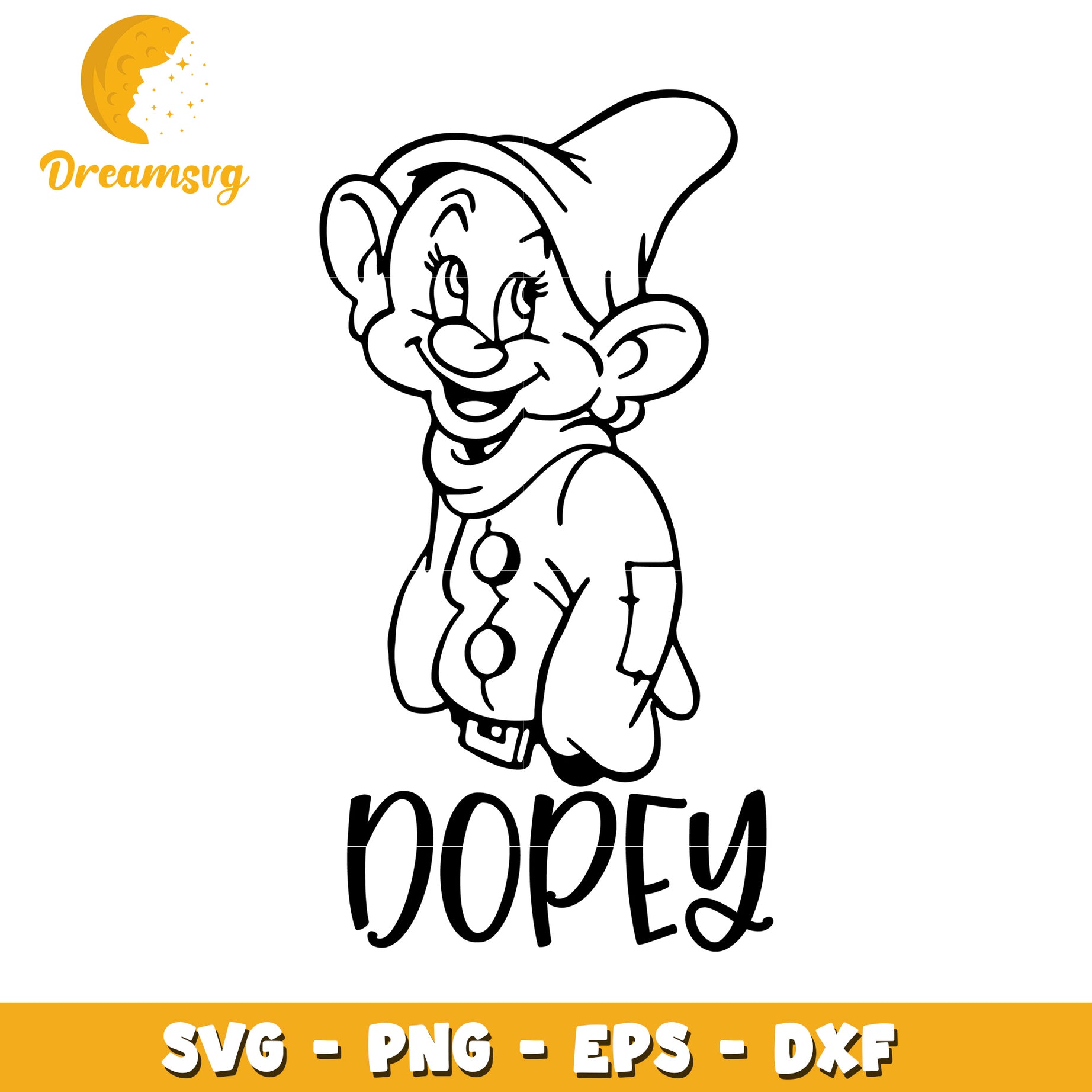 Dopey SVG PNG EPS DXF Cut File