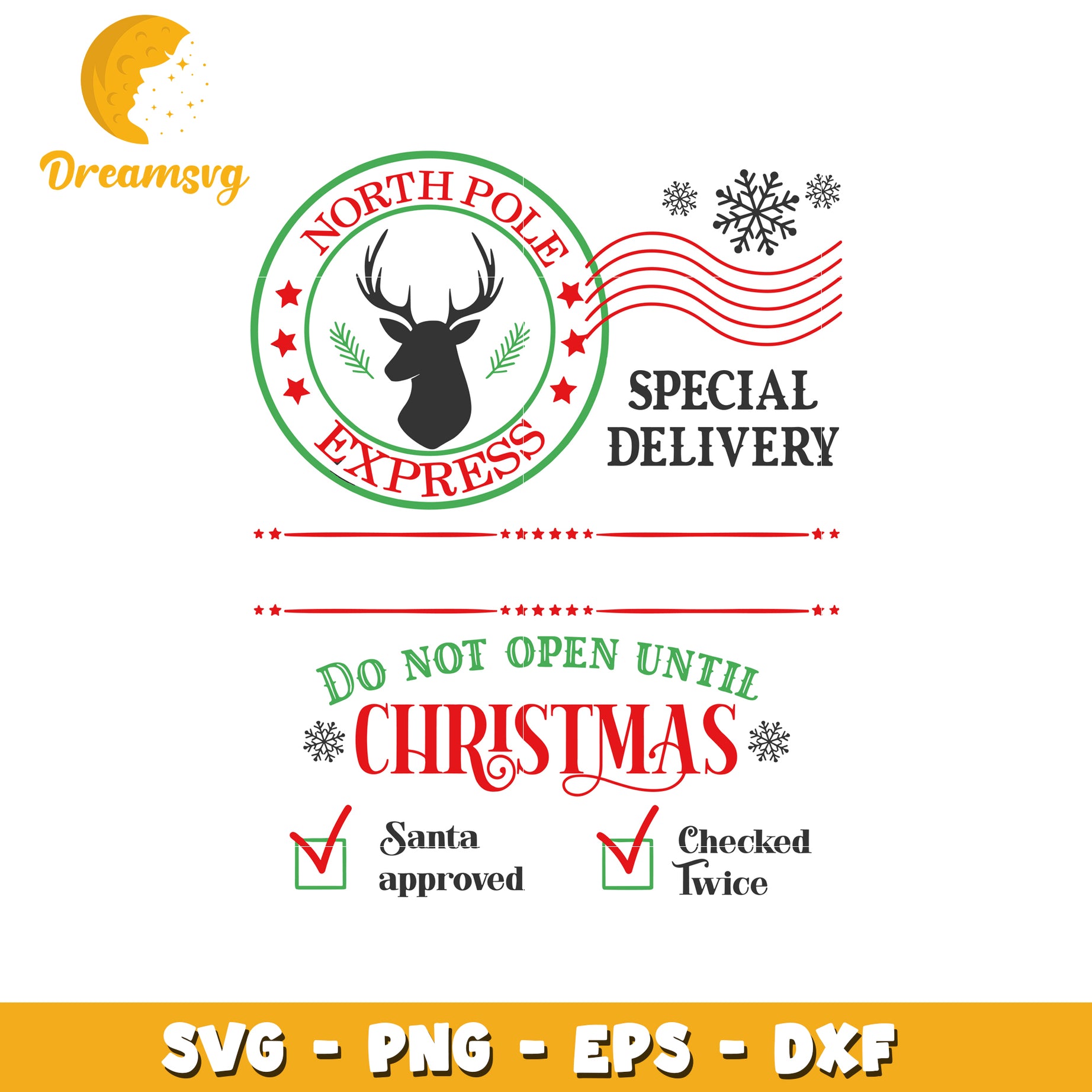 Dot not open until christmas svg, north pole express svg