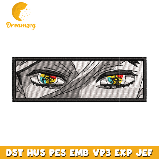 Douma eyes embroidery design