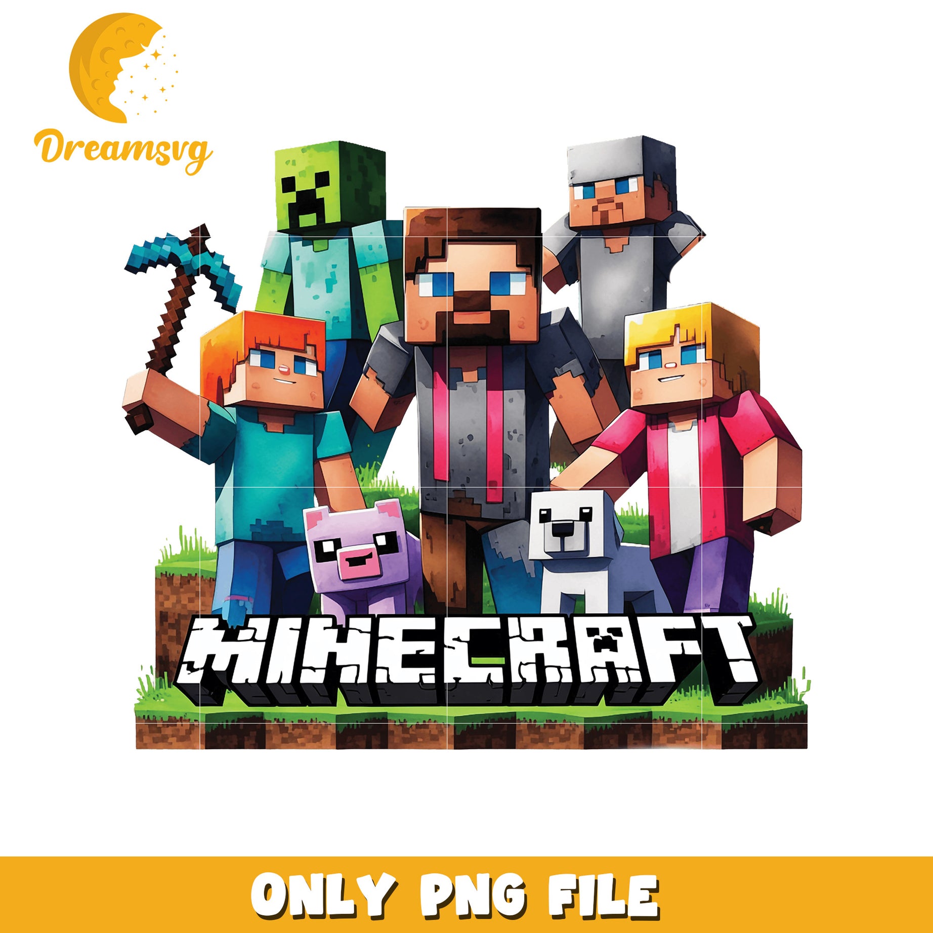 Download Minecraft Character PNGs, Perfect for Your Projects