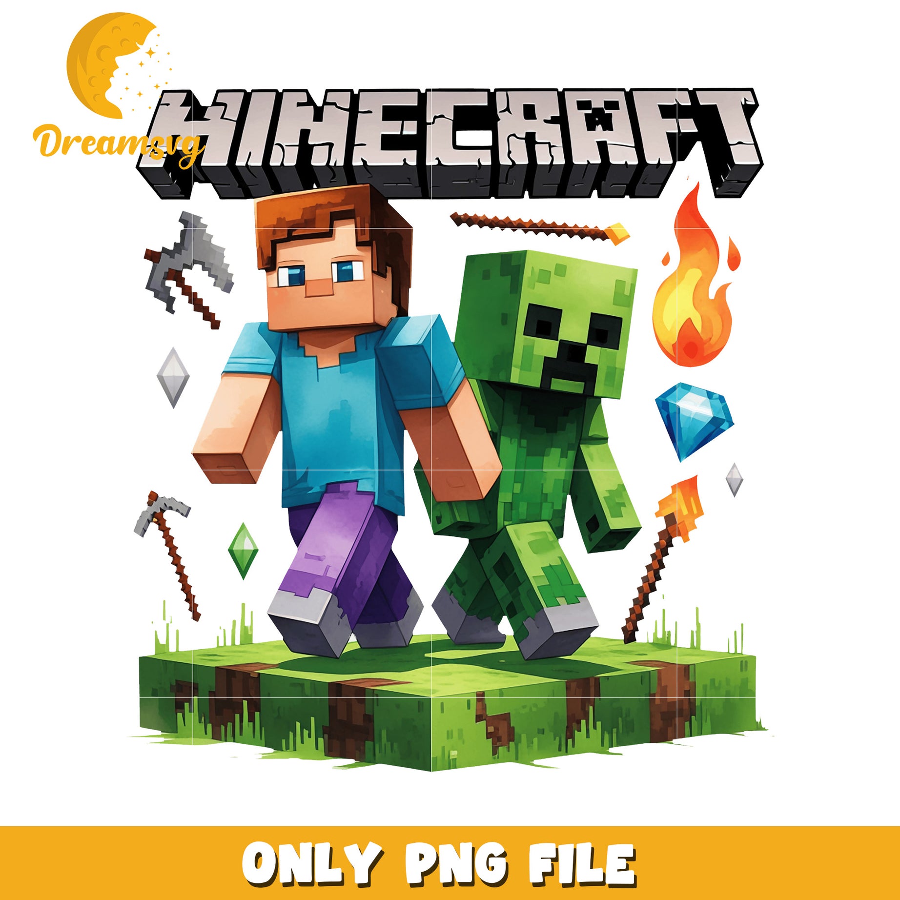 Download Minecraft PNG File, Fun Characters, Game Art, High Quality