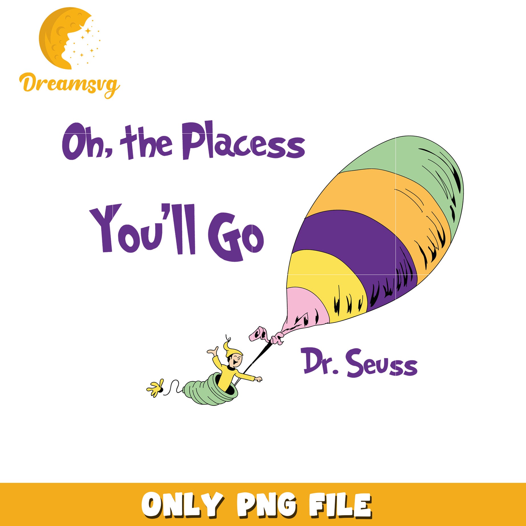 Dr Seuss Hot Air Balloon Png – Dreamsvg Store