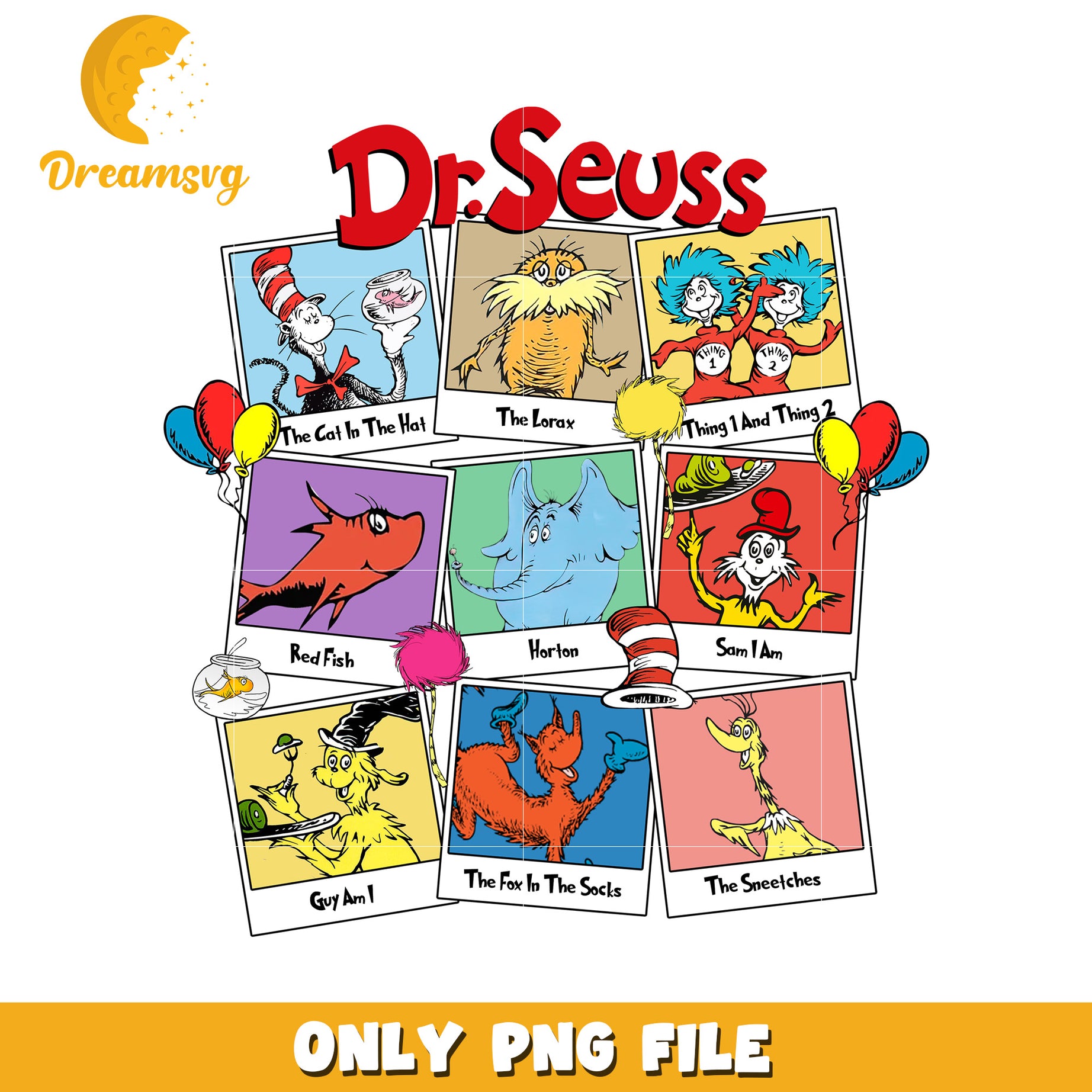 Dr Seuss Characters PNG Download