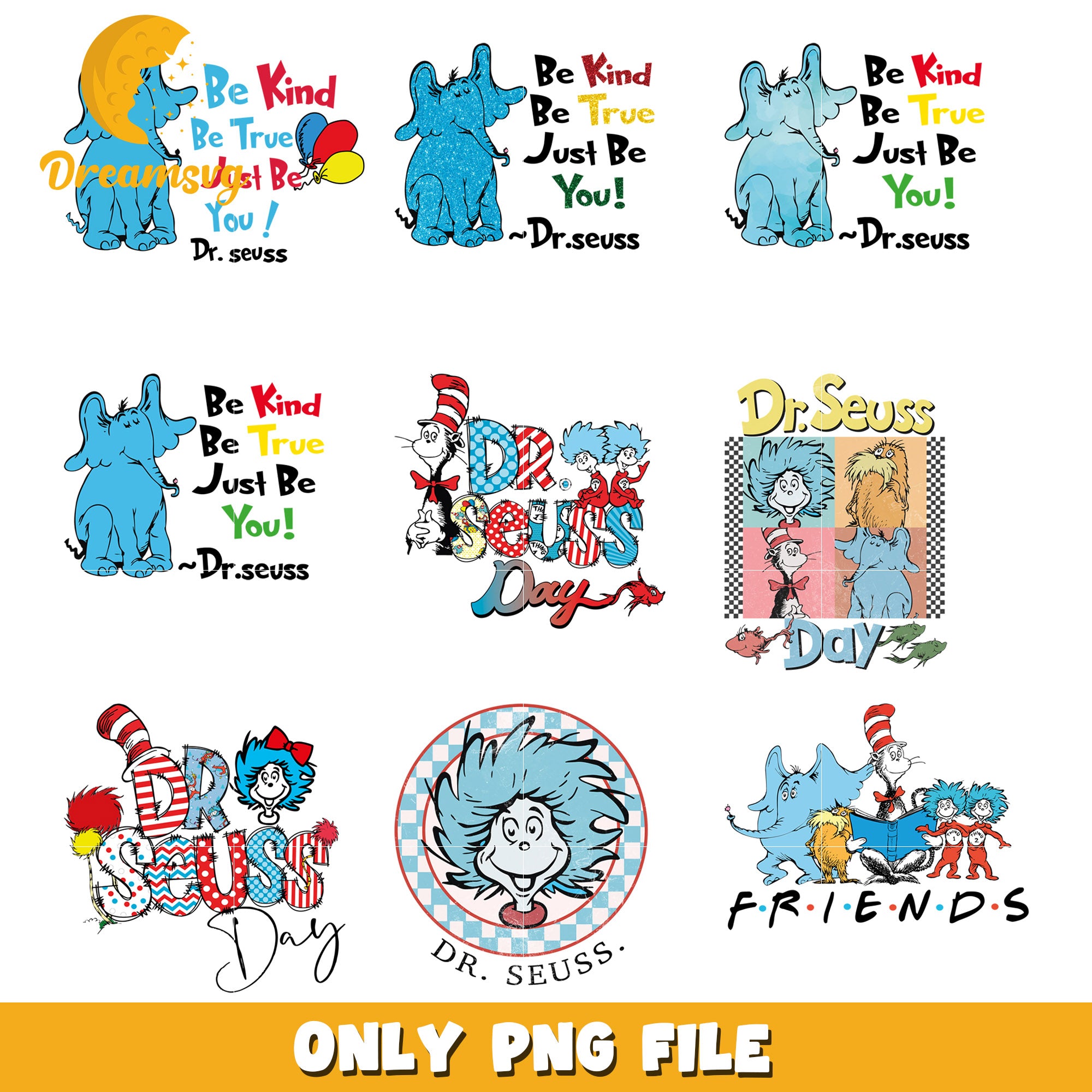 Dr Seuss Day Bundle PNG Designs for All Ages