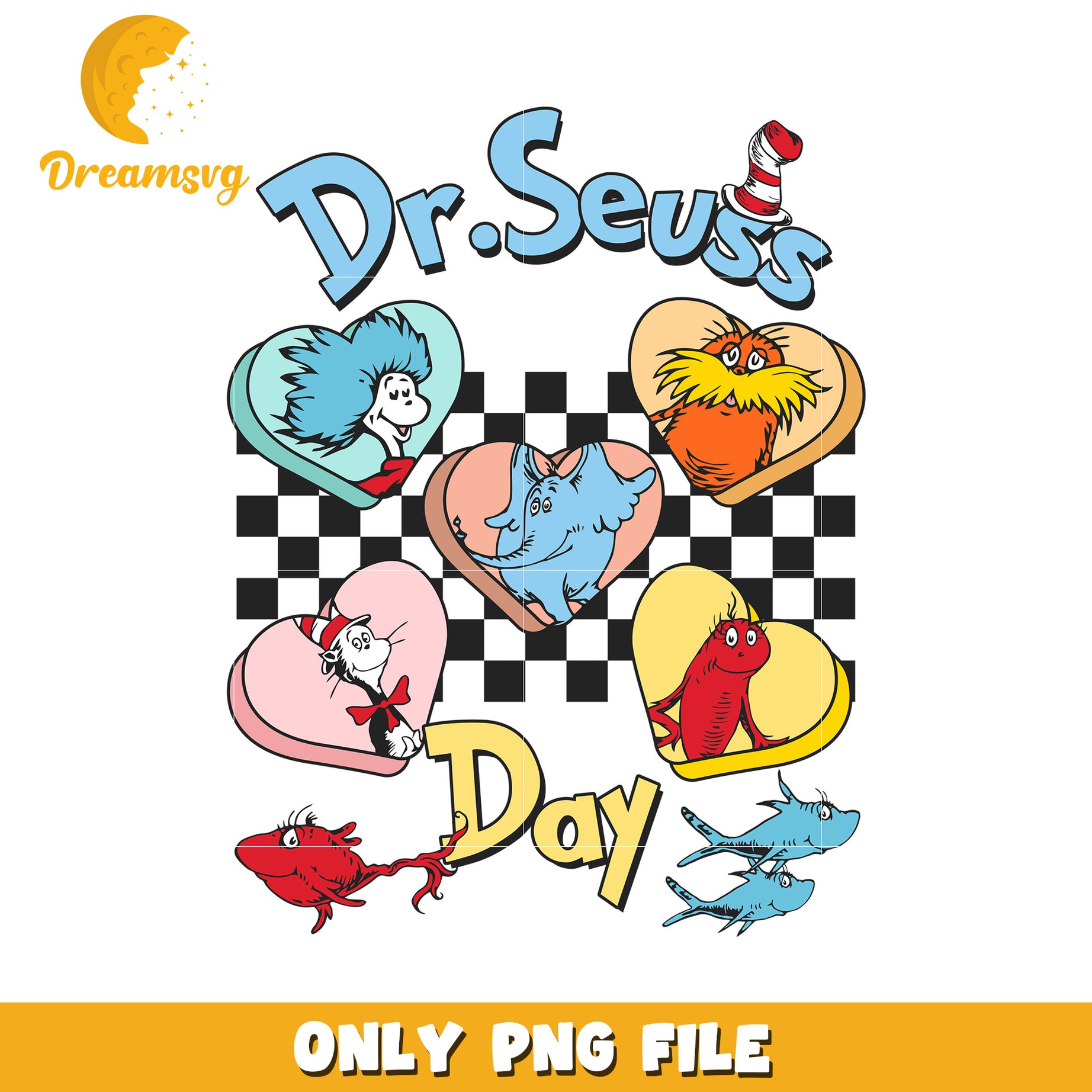 Dr Seuss Day PNG Characters Clipart