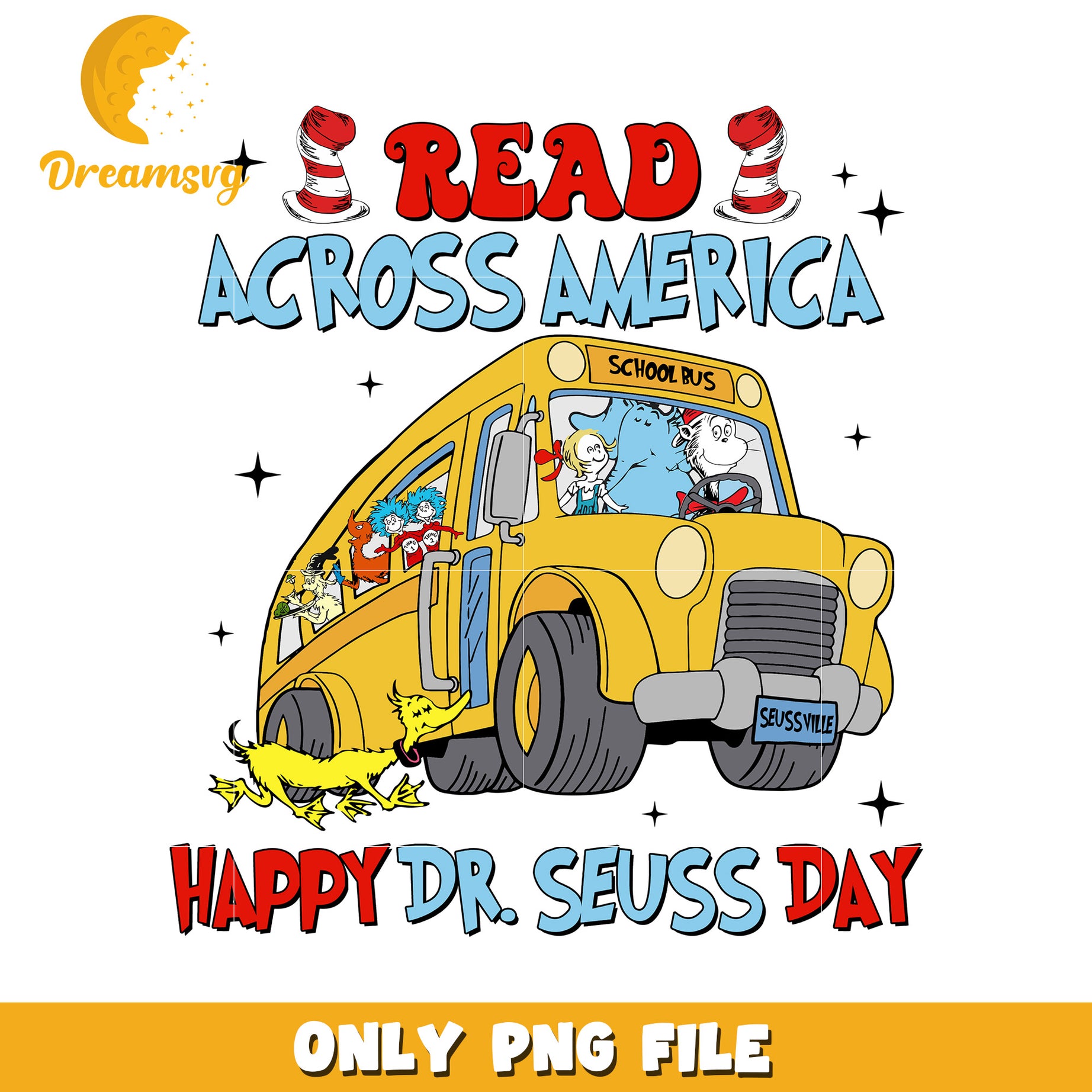 Dr Seuss Day PNG Read Across America