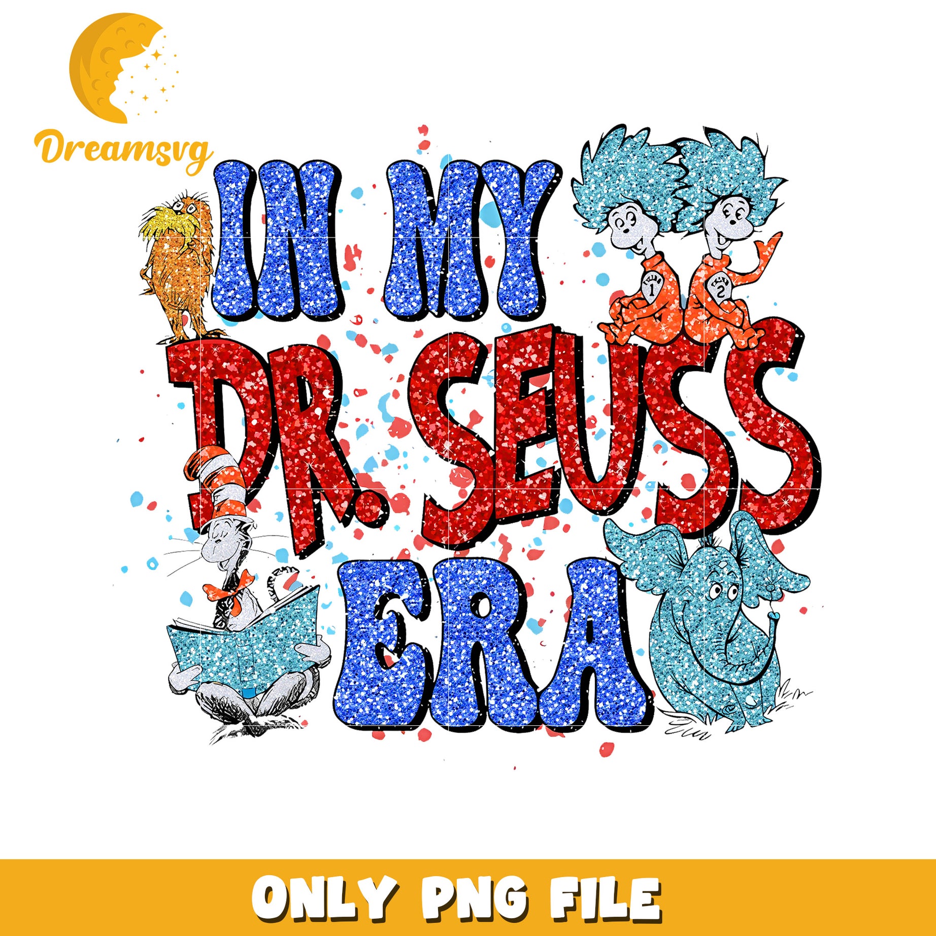 Dr Seuss Era PNG Design for Kids Fun Celebration