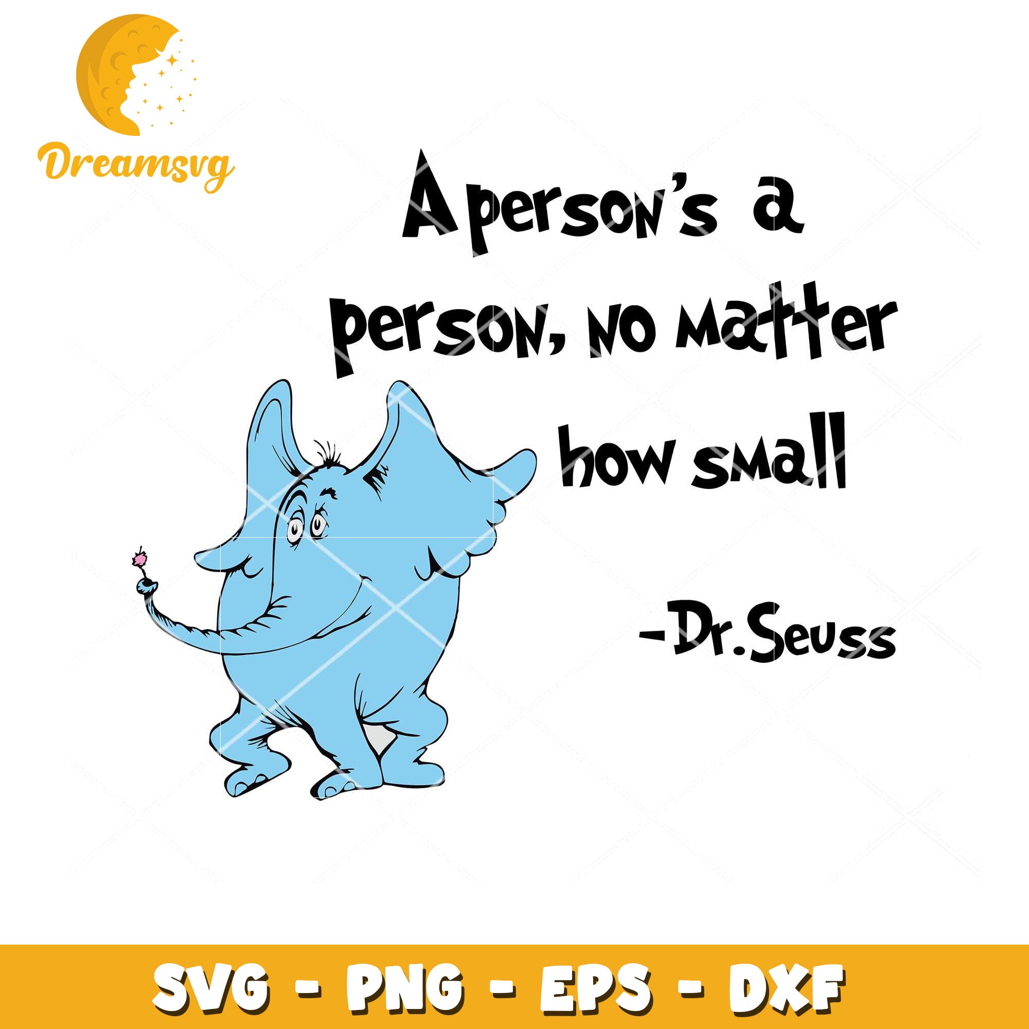 Dr Seuss Horton SVG Instant Download