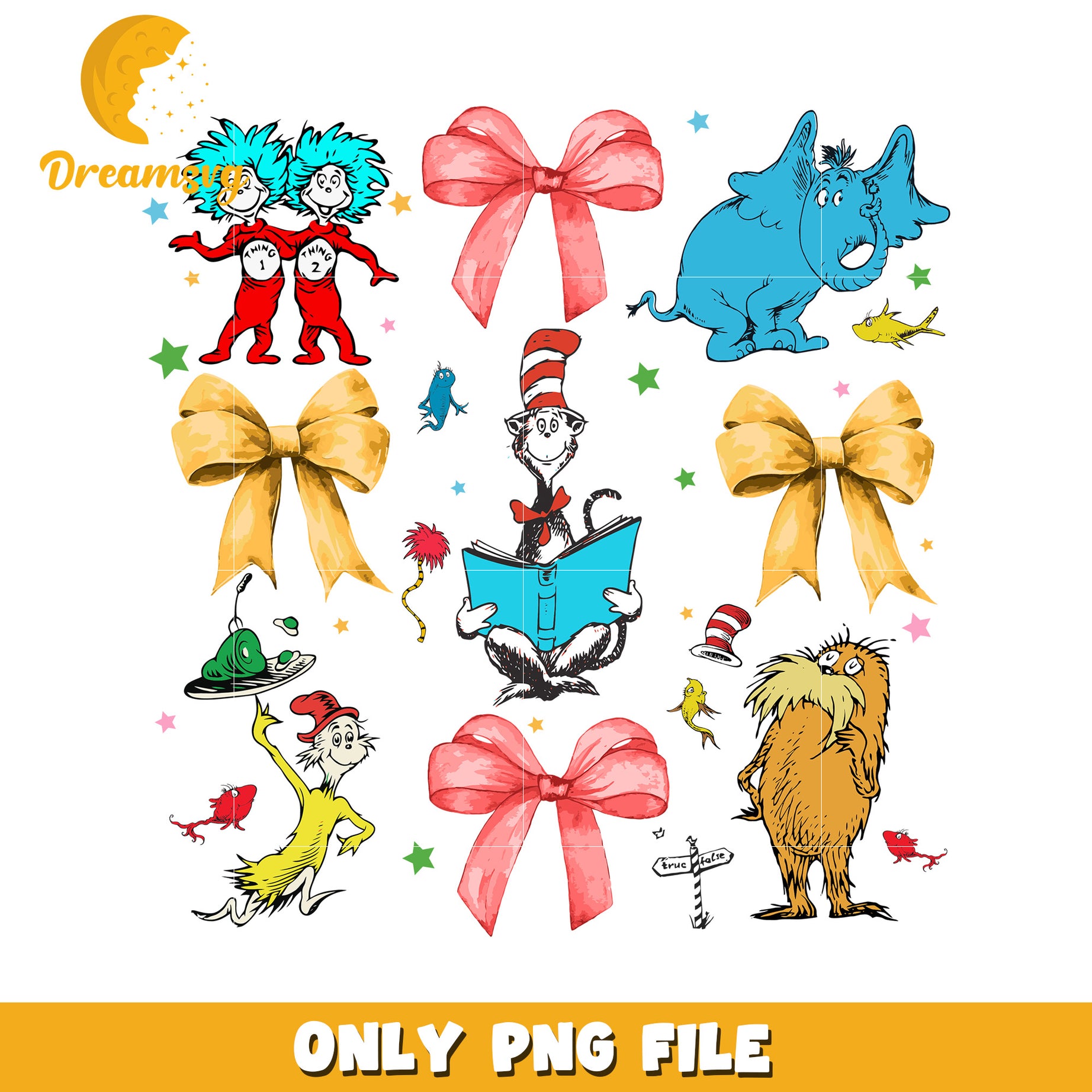 Dr Seuss PNG Clipart Bundle