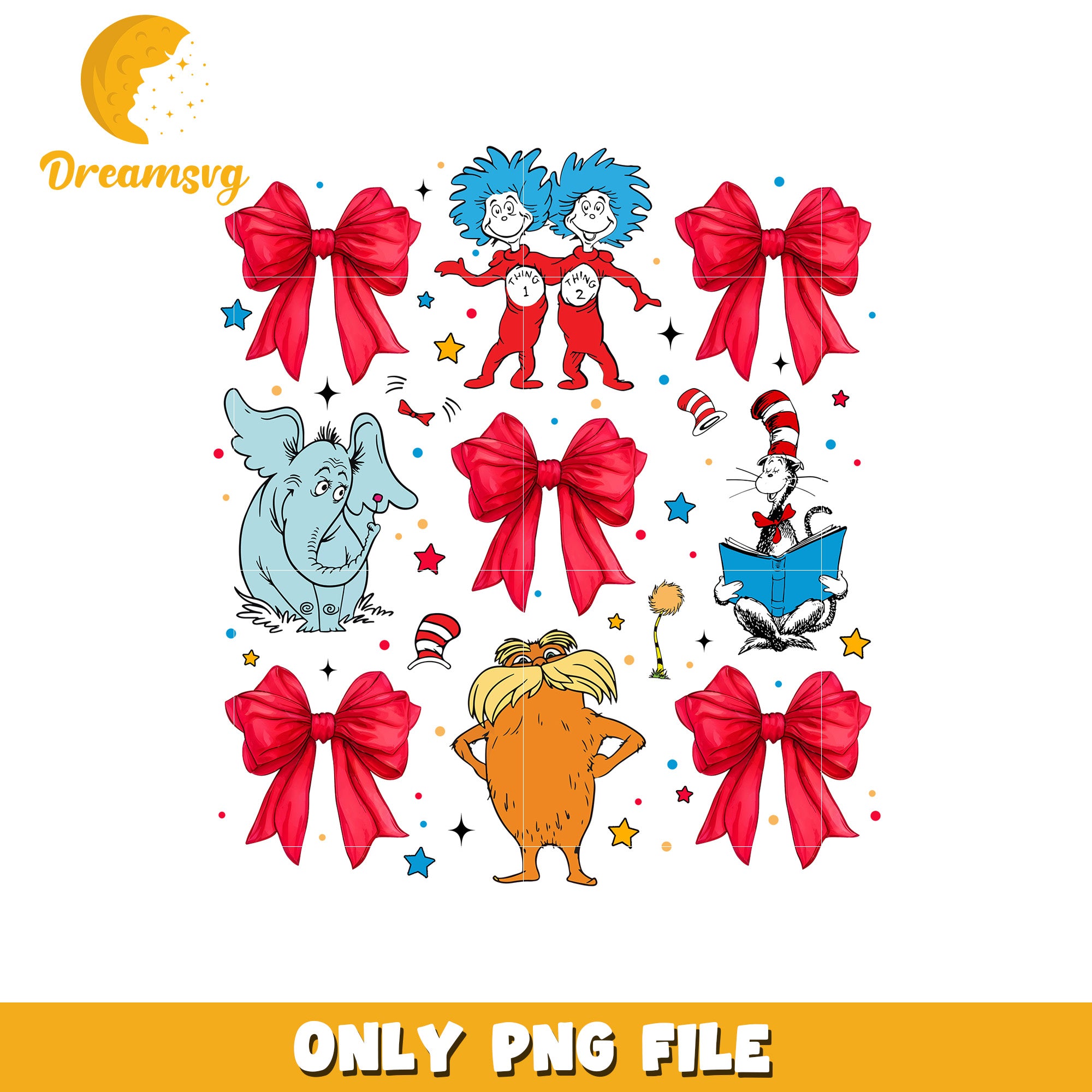 Dr Seuss PNG Clipart Thing 1 2, Cat