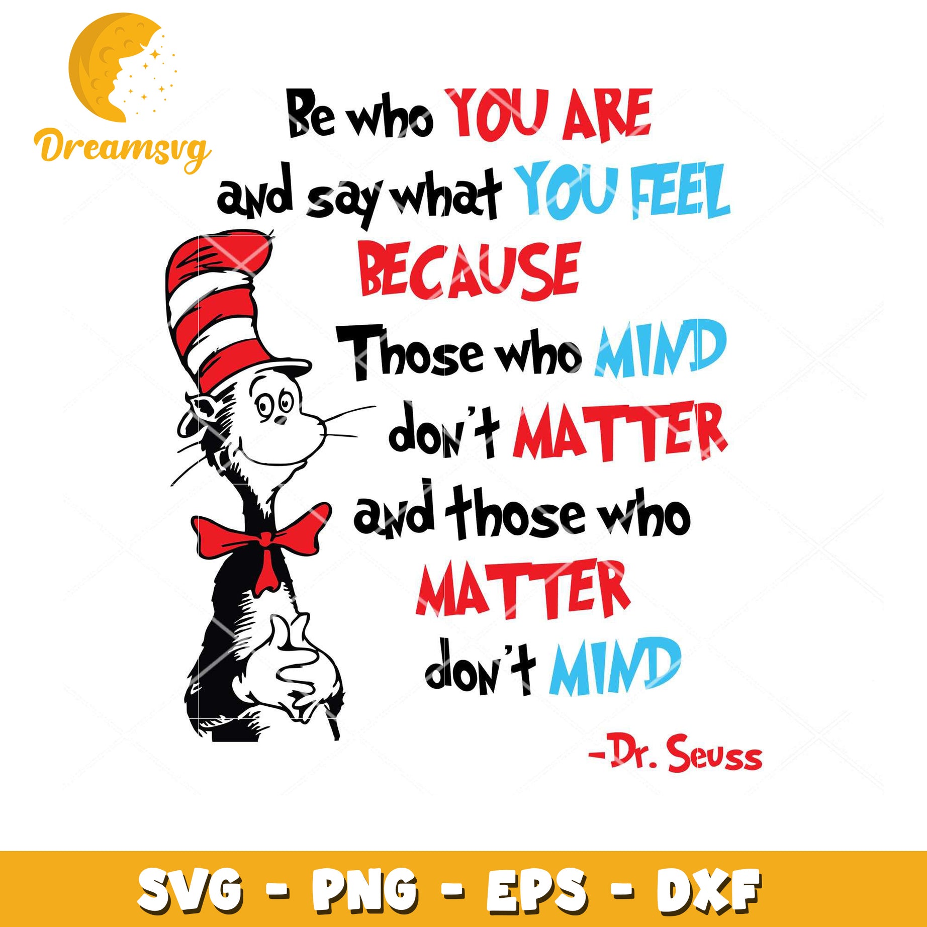 Dr Seuss SVG Cut File Quote